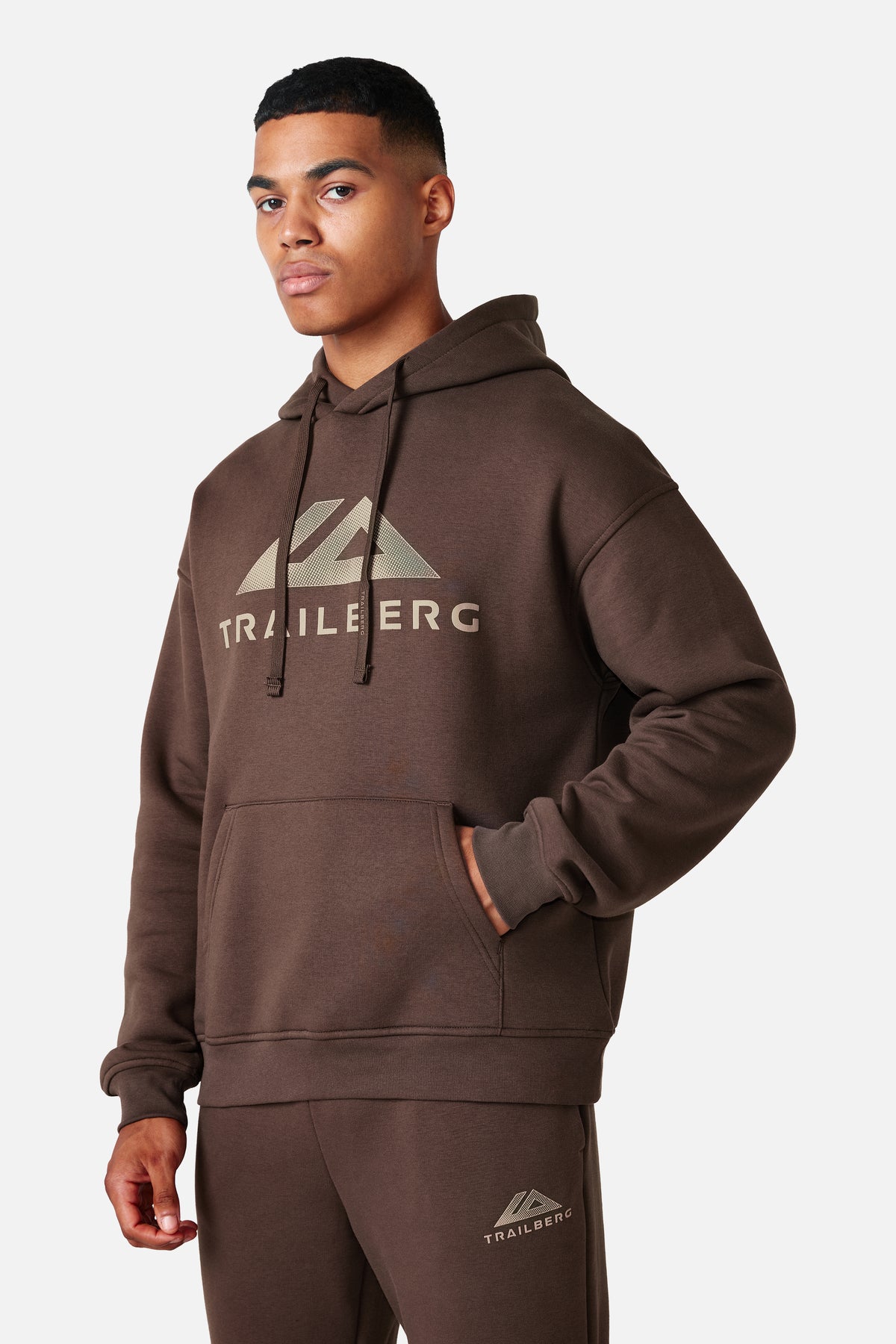 Dot Logo Hood - Volcanic Soil