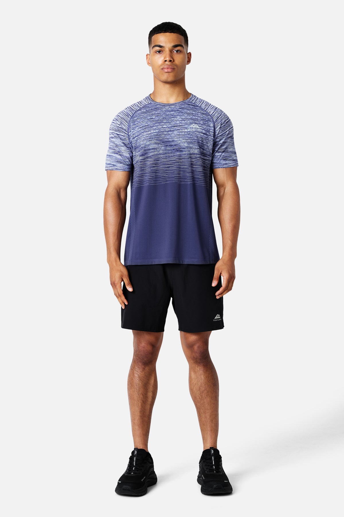 Stride Seamless Tee - Nightflare/Blue Shift/Blue Ice/White