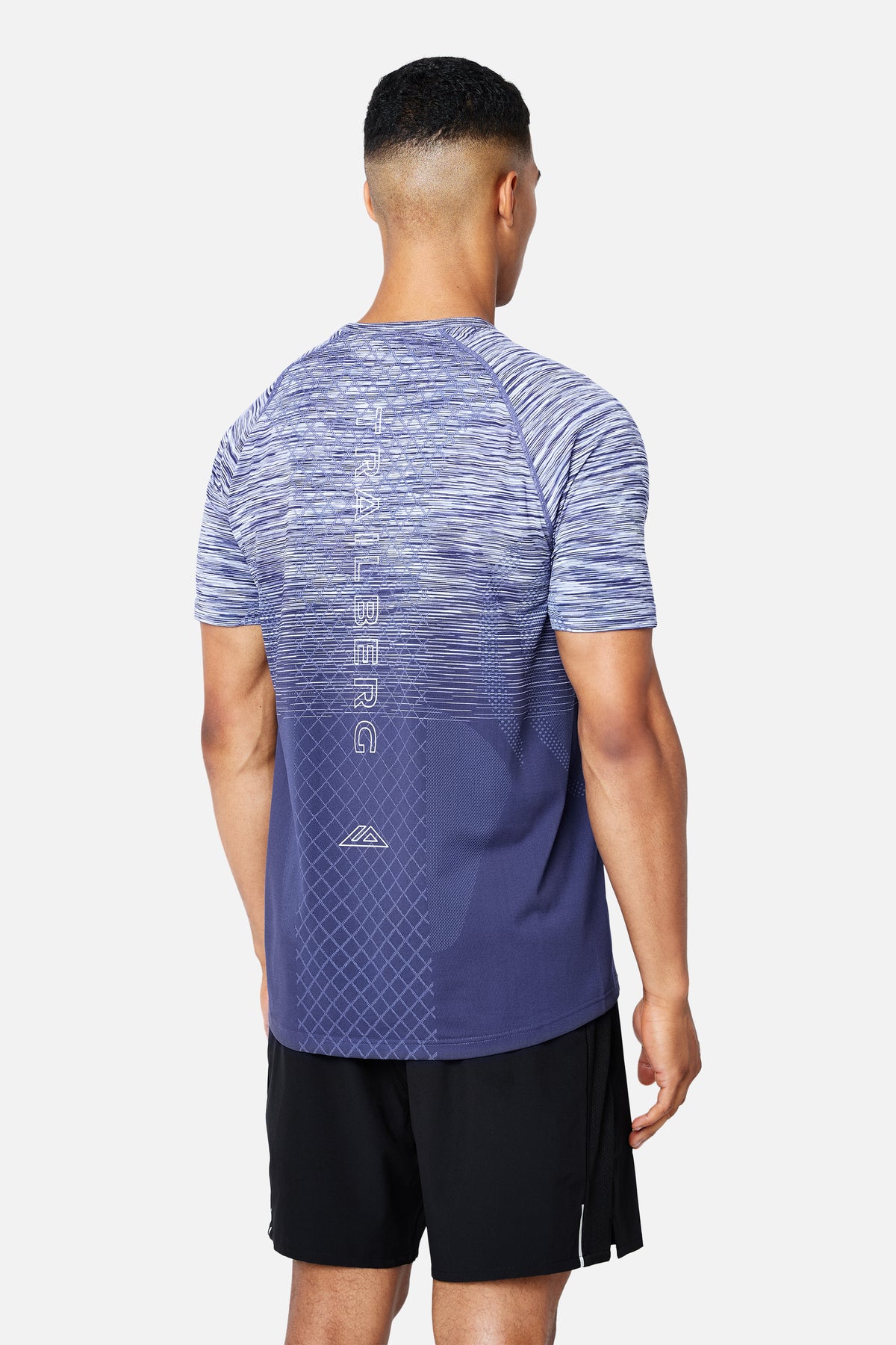 Stride Seamless Tee - Nightflare/Blue Shift/Blue Ice/White