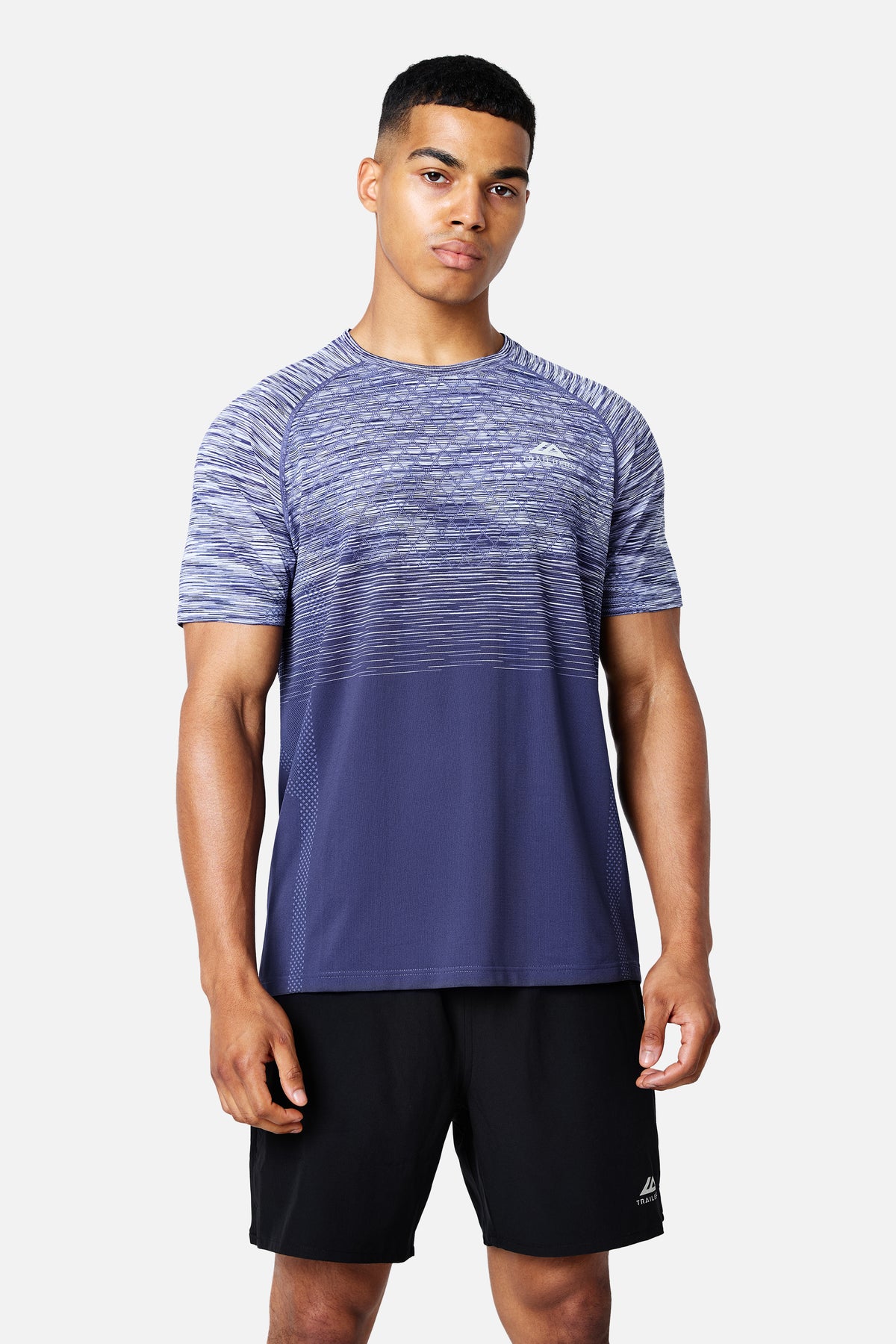 Stride Seamless Tee - Nightflare/Blue Shift/Blue Ice/White