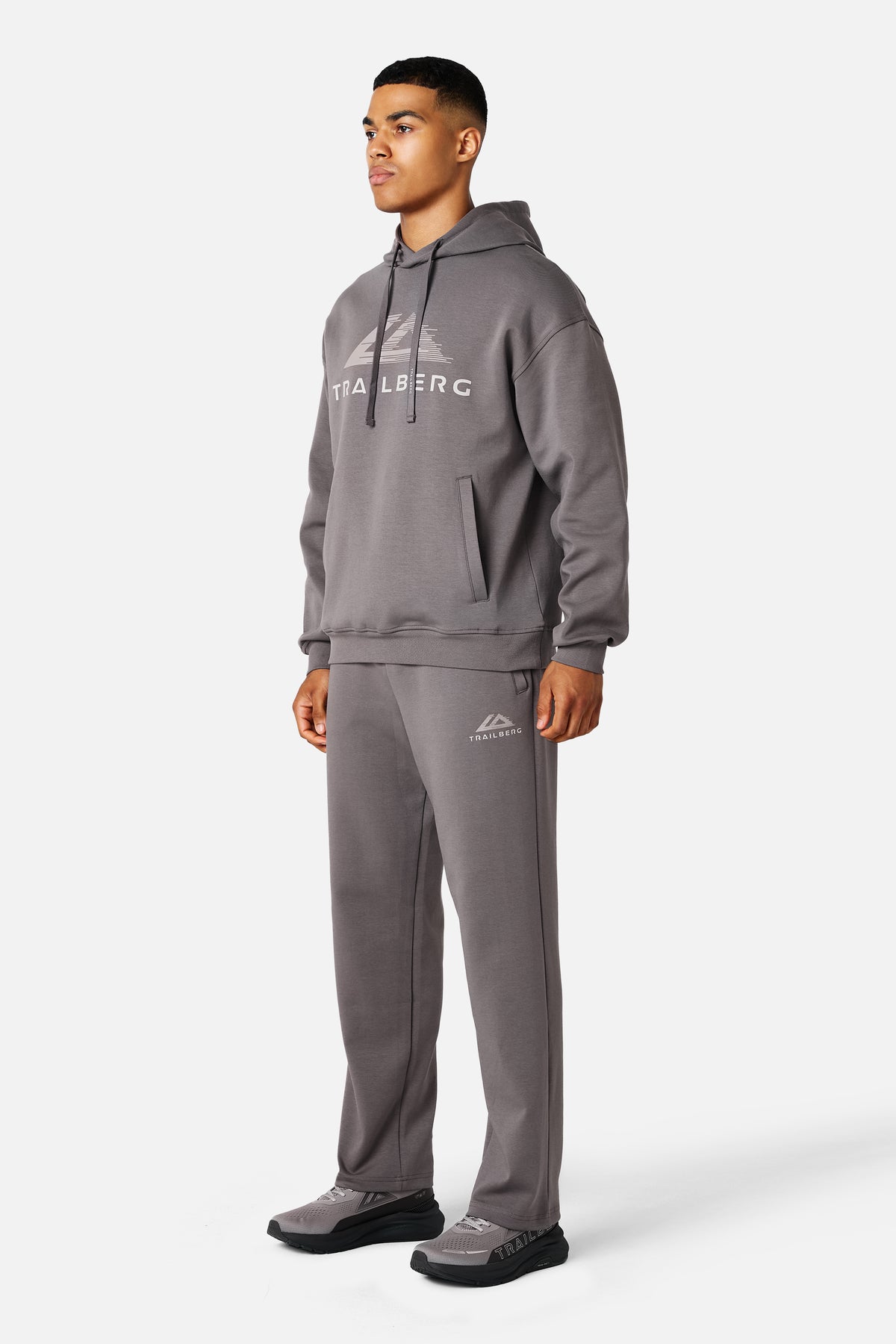 Glitch Logo Jogger - Iron Smoke
