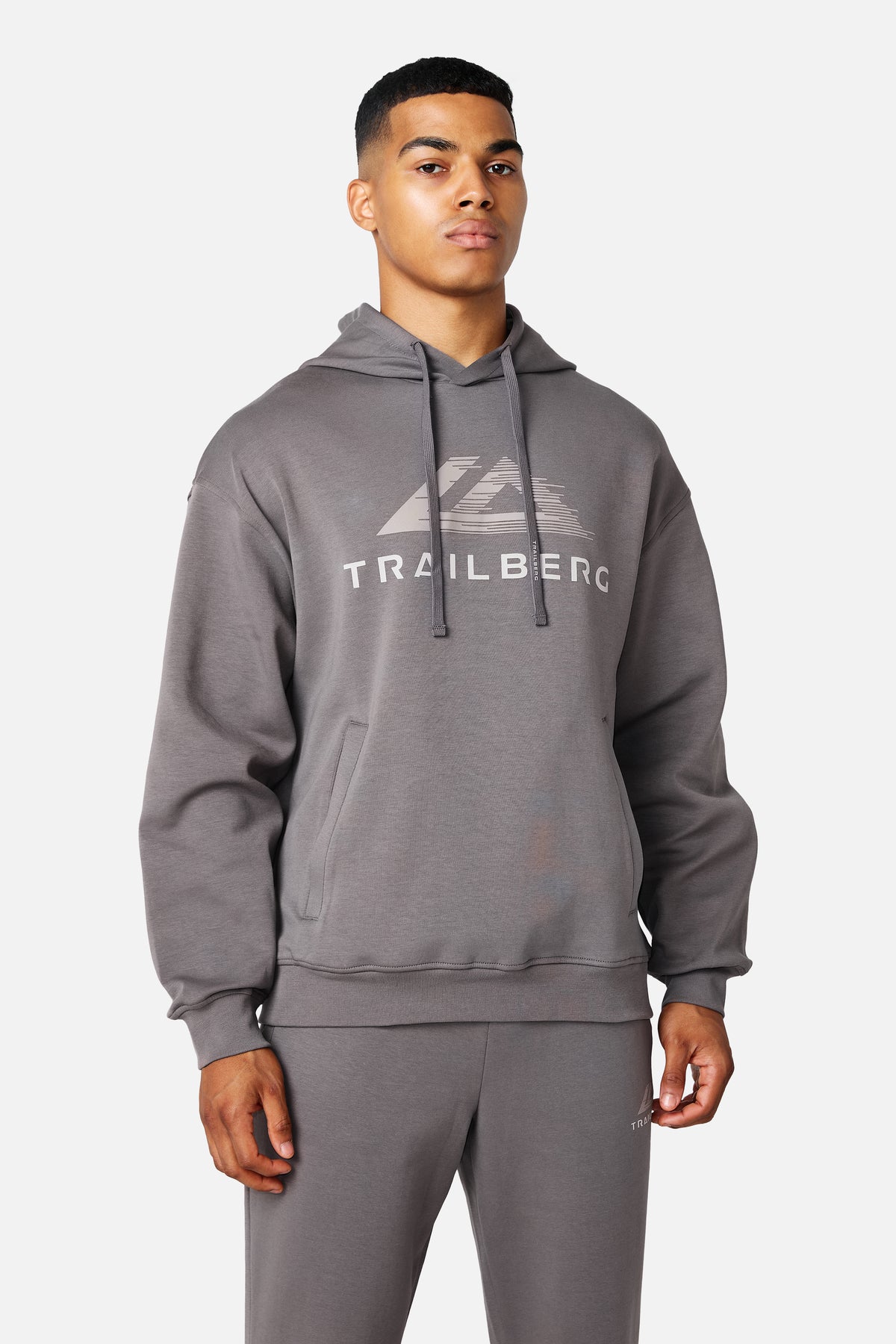 Glitch Logo Hood - Iron Smoke