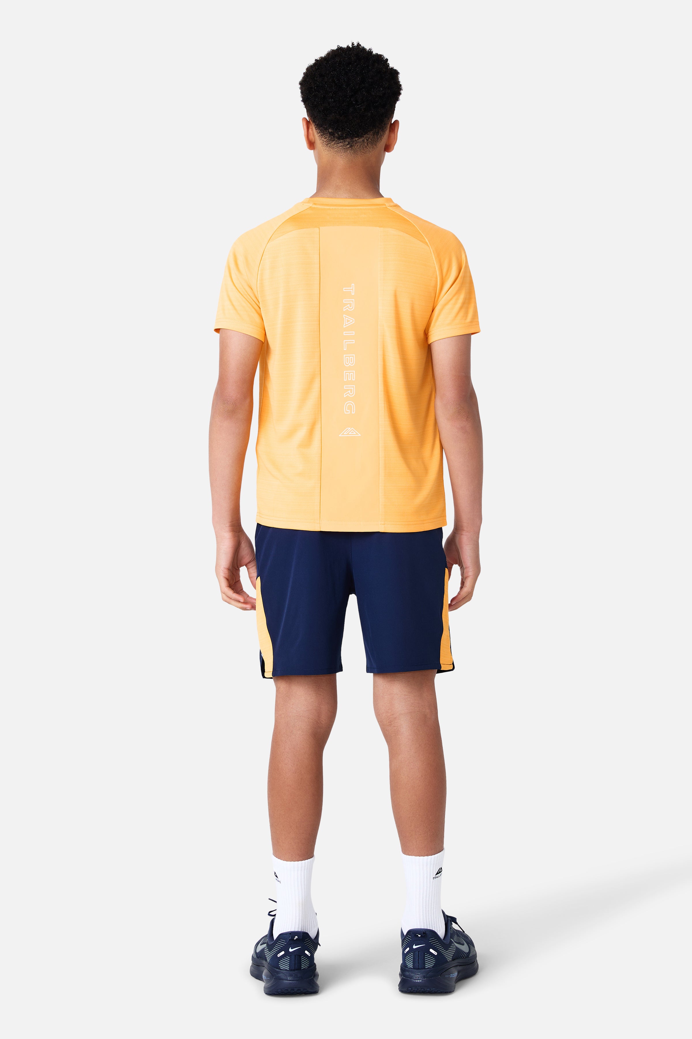 Boys Cloud 2.0 Short - Navy Blue/Orange Glow