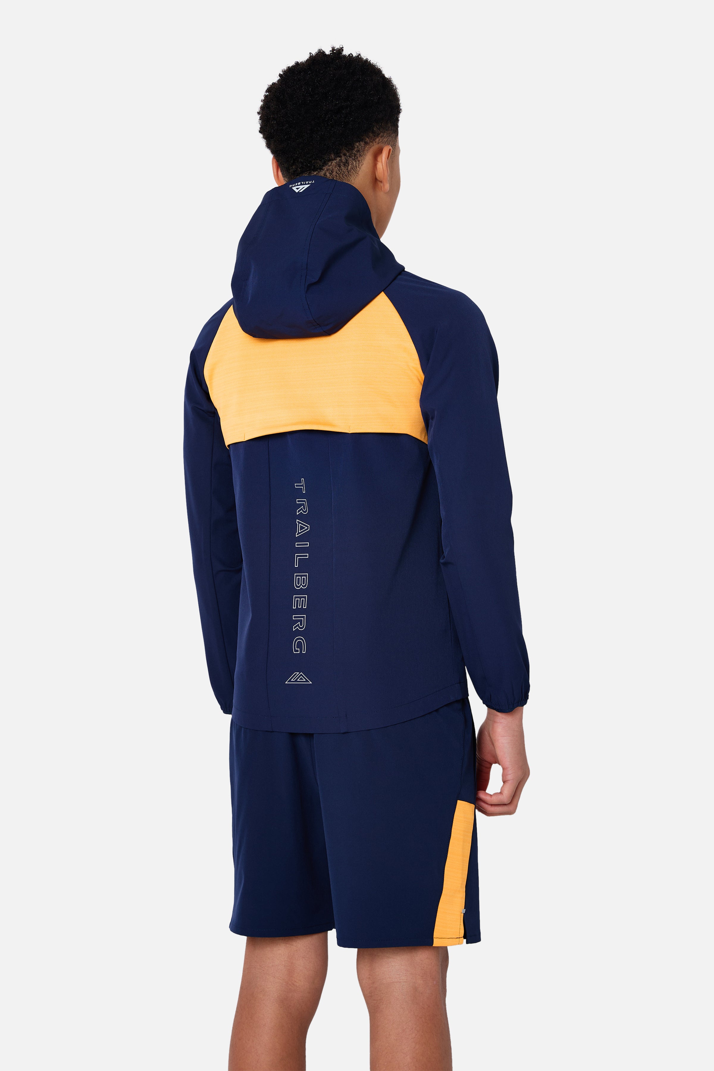 Boys Cloud 2.0 Hood - Orange Glow/Navy Blue