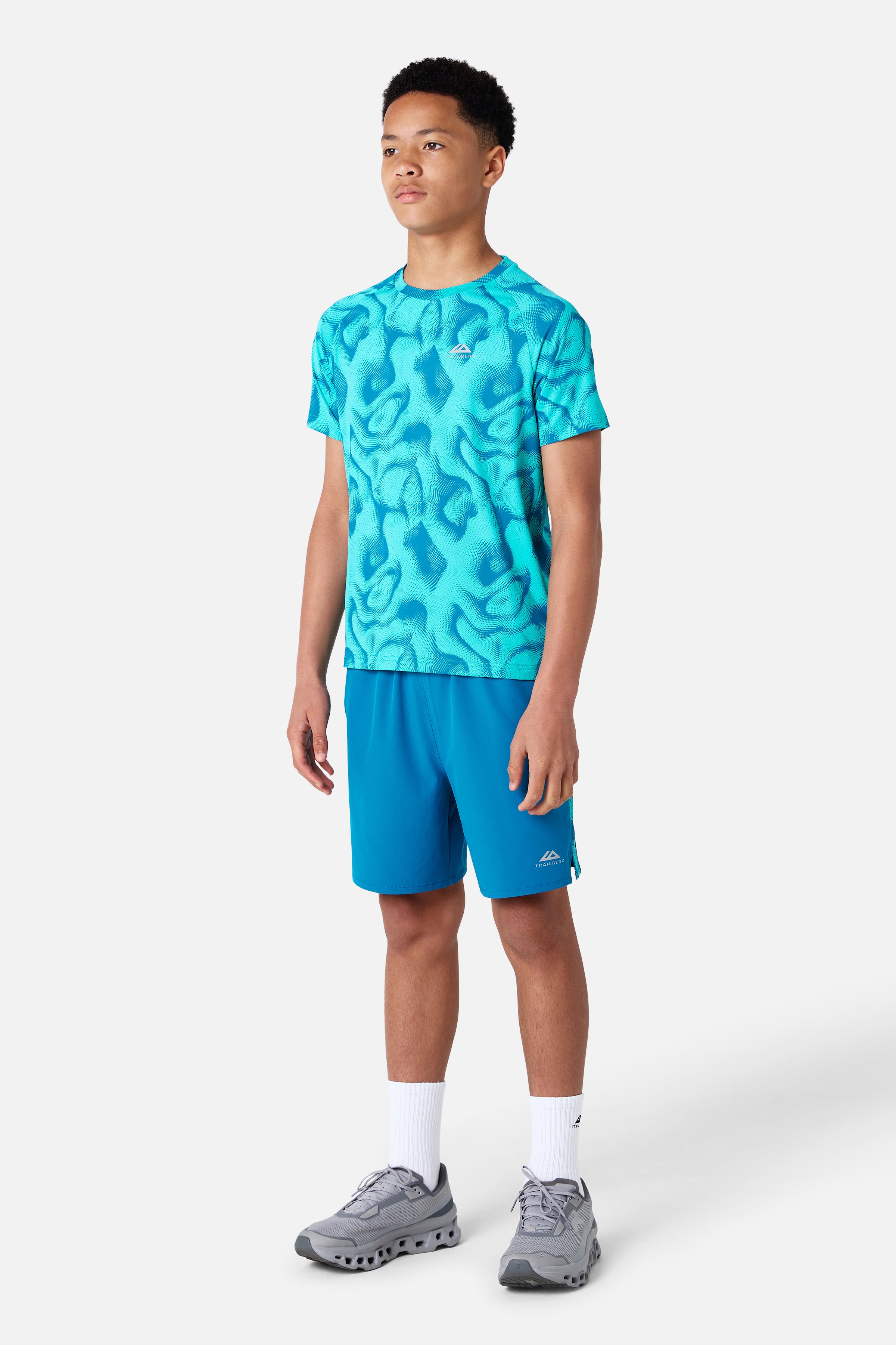 Boys Kinetic Tee - Ocean Spray/Tropical Depths