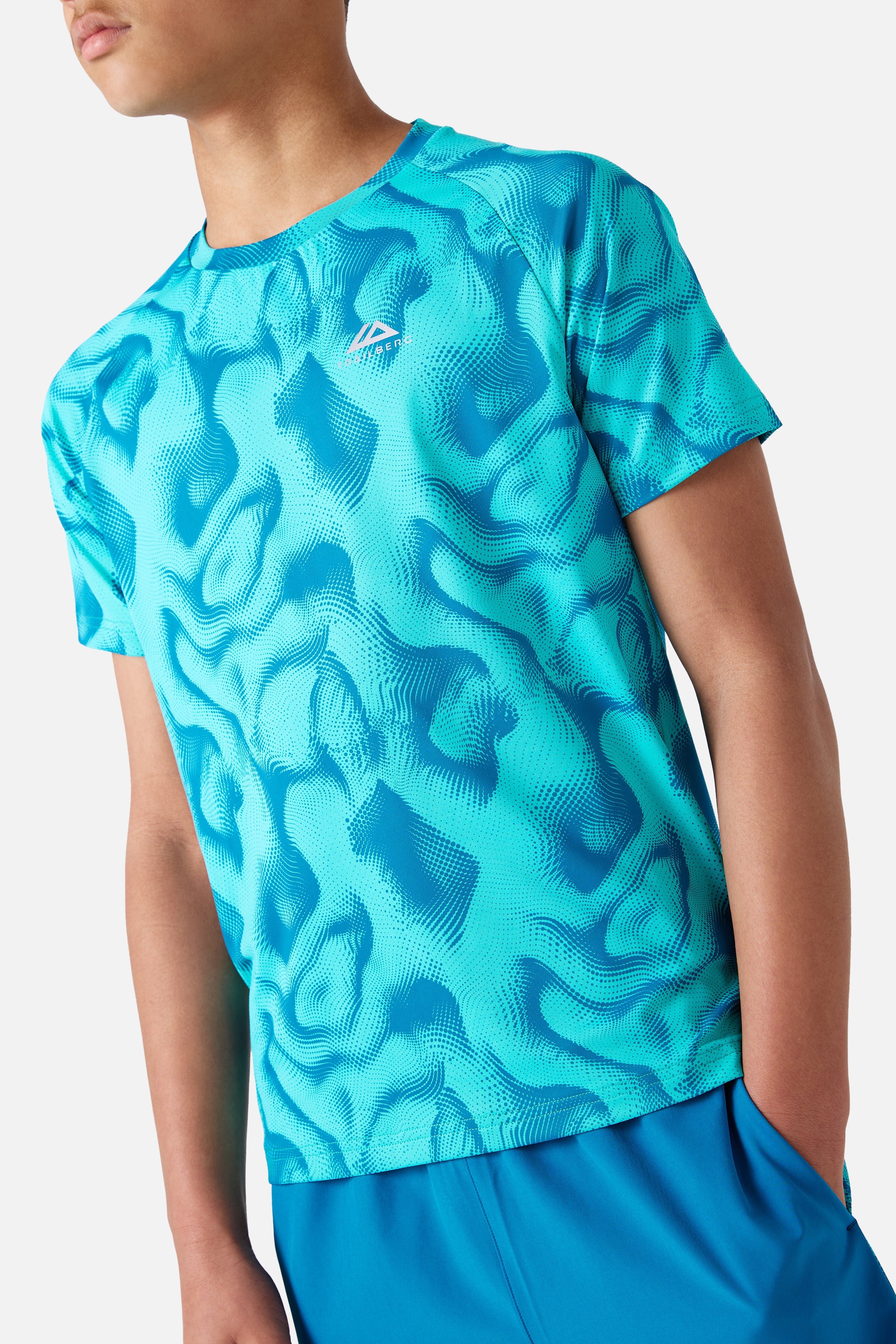 Boys Kinetic Tee - Ocean Spray/Tropical Depths
