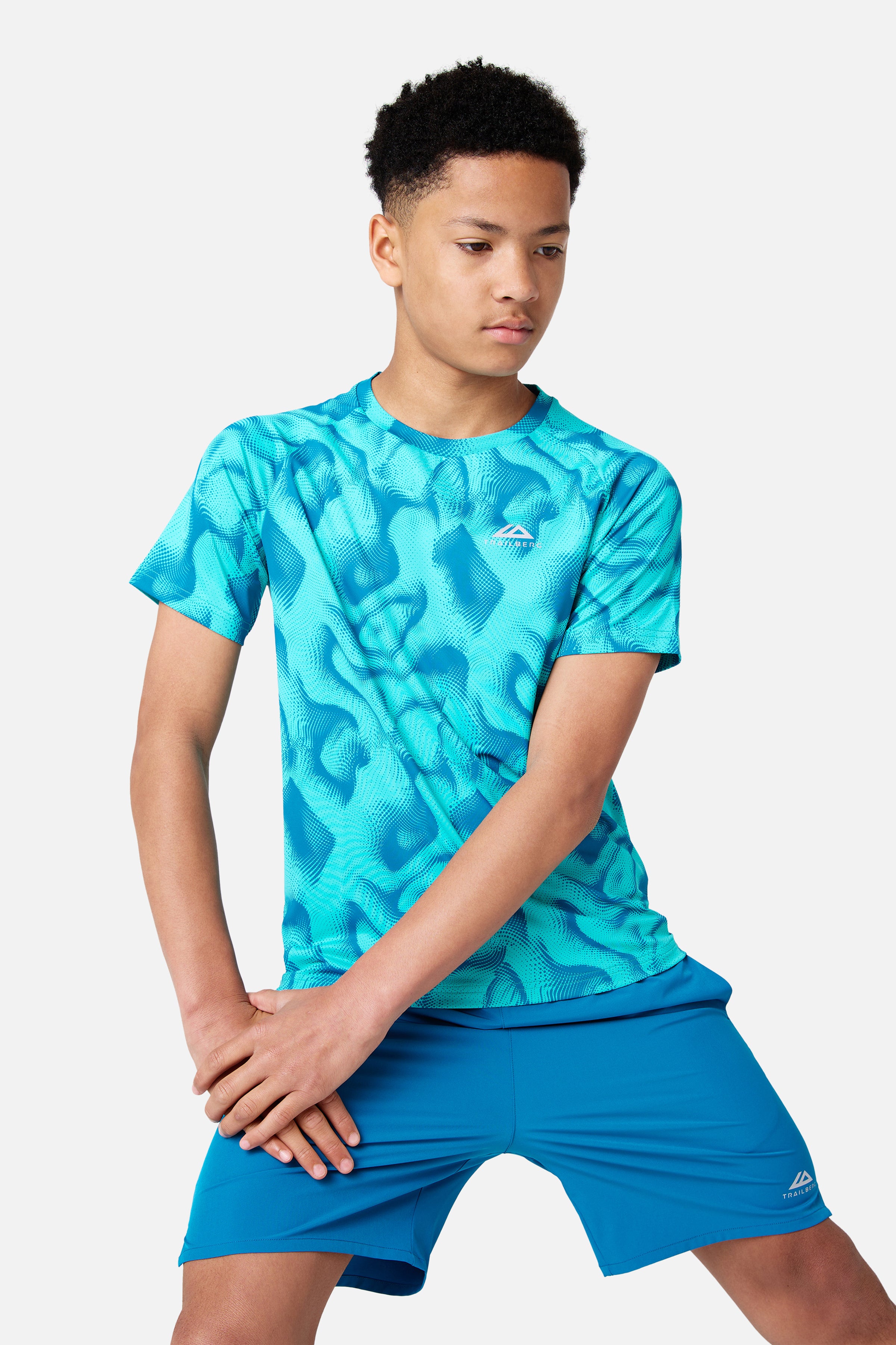Boys Kinetic Tee - Ocean Spray/Tropical Depths