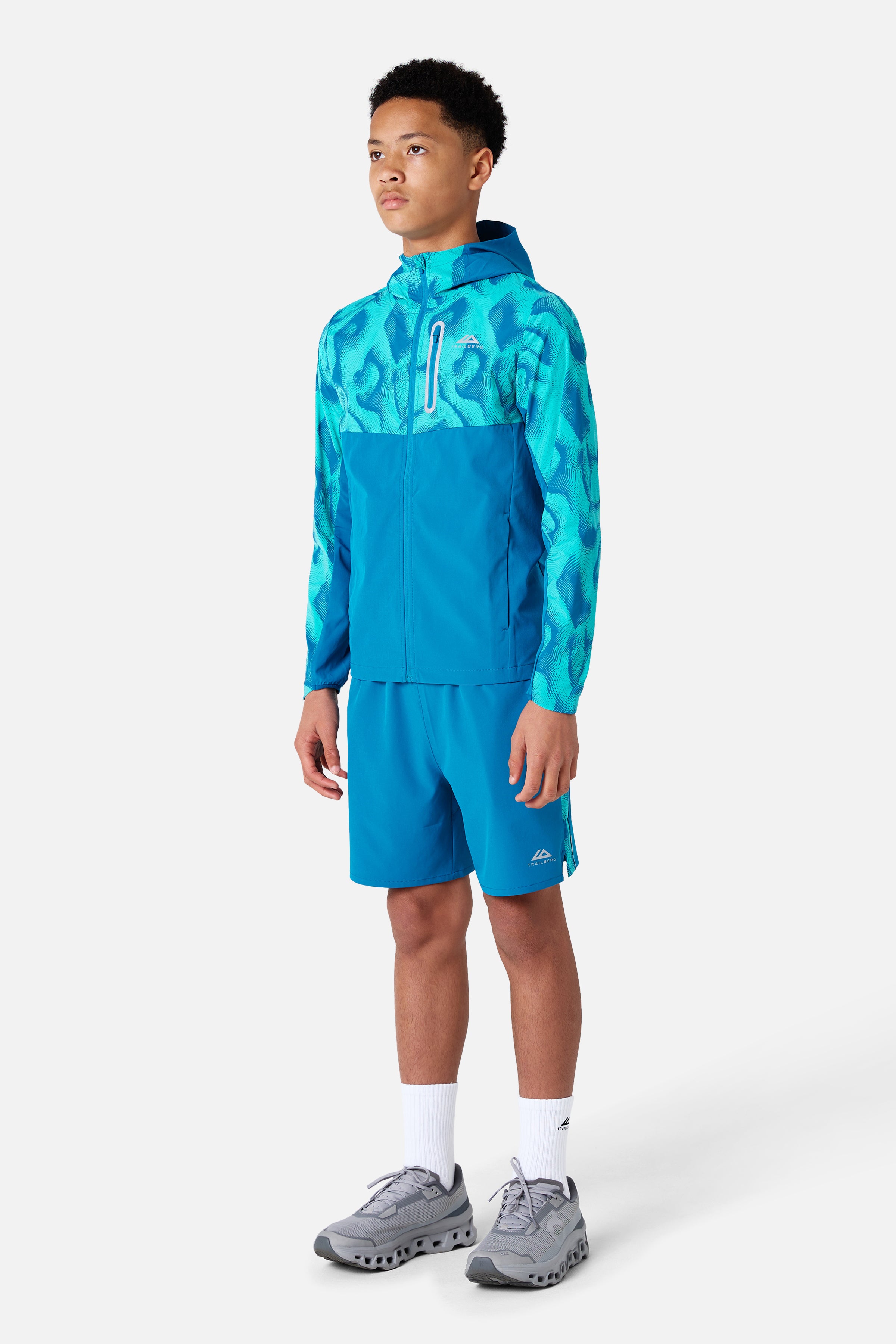Boys Kinetic Windbreaker - Ocean Spray/Tropical Depths