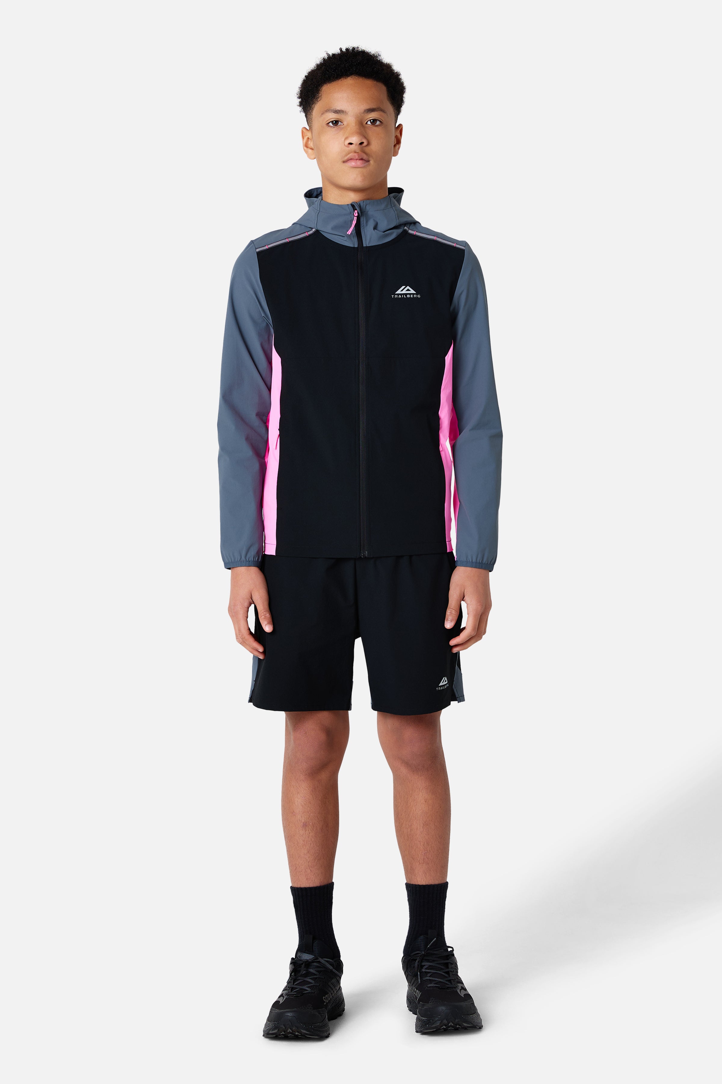 Boys Triathlon 4.0 Windset - Black/Storm Grey/Cosmic Pink
