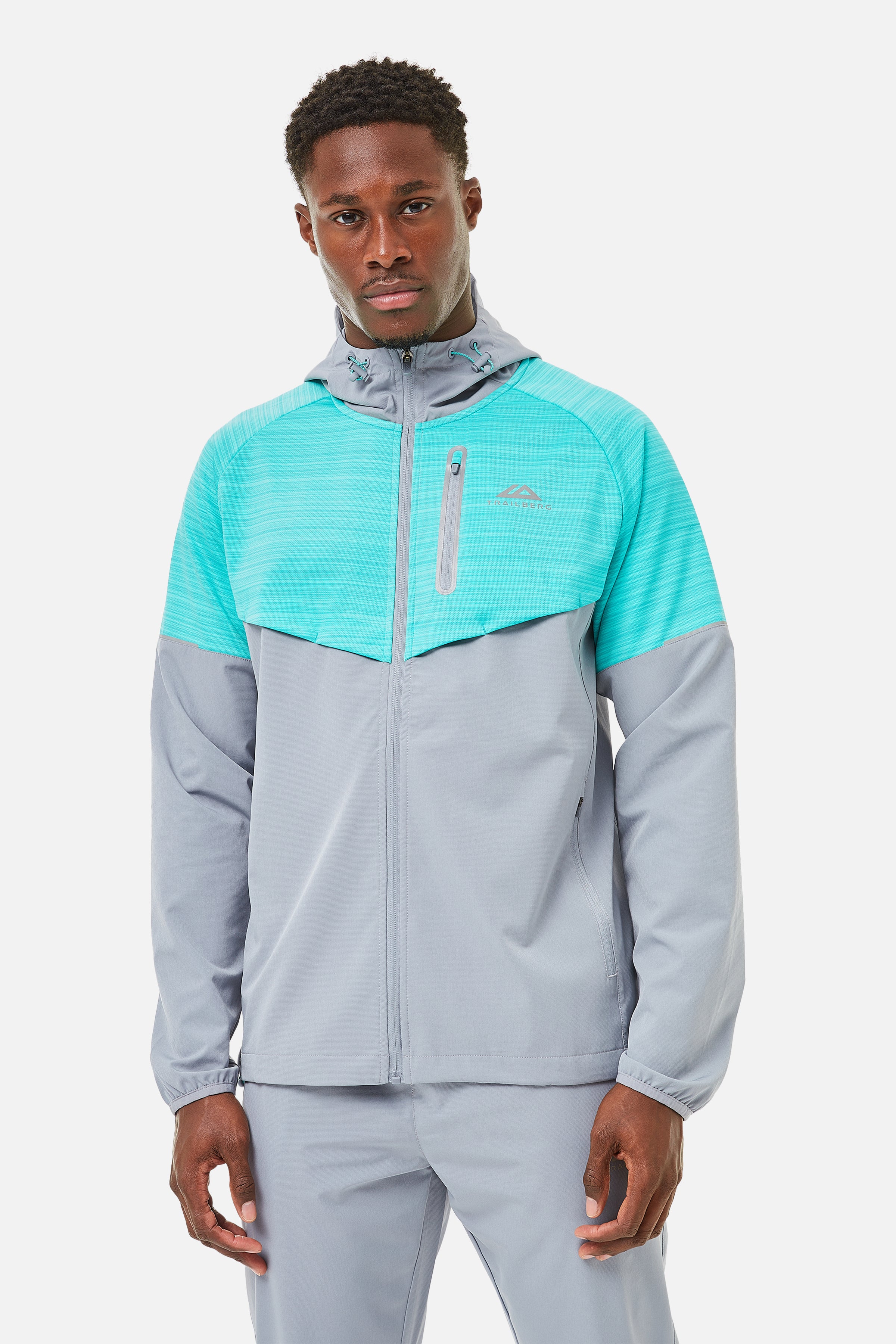 Cloud AW24 Hood - Light Grey/Turquoise