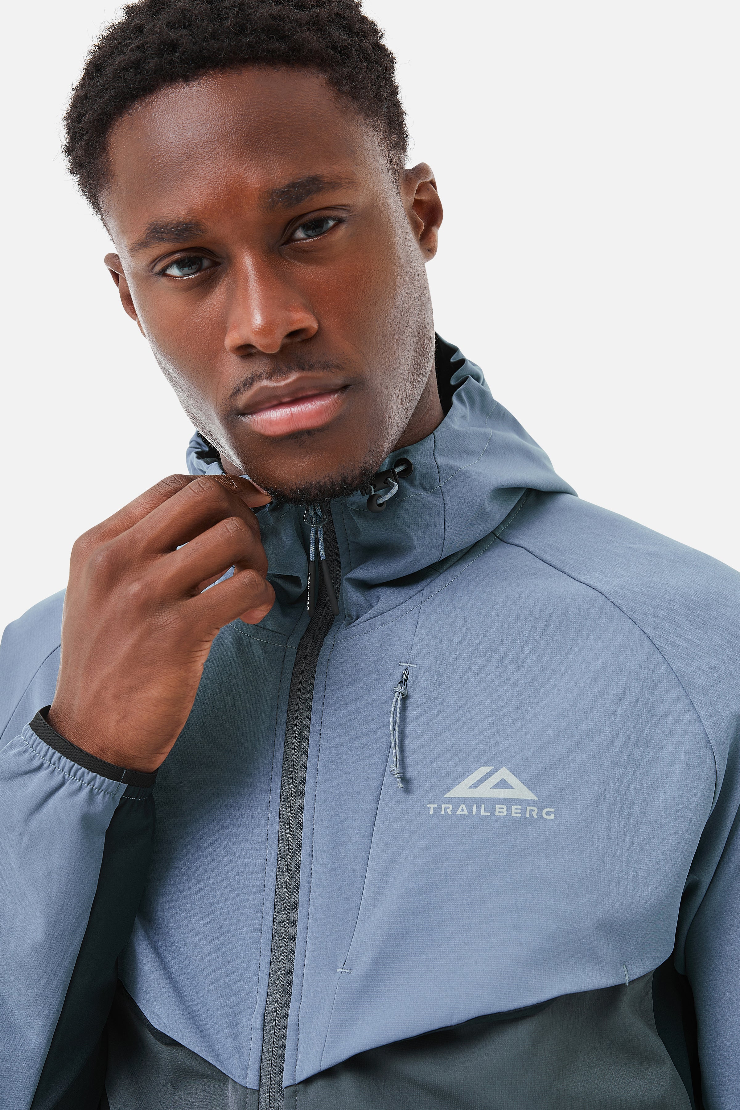 Tricolour Hood - Blue