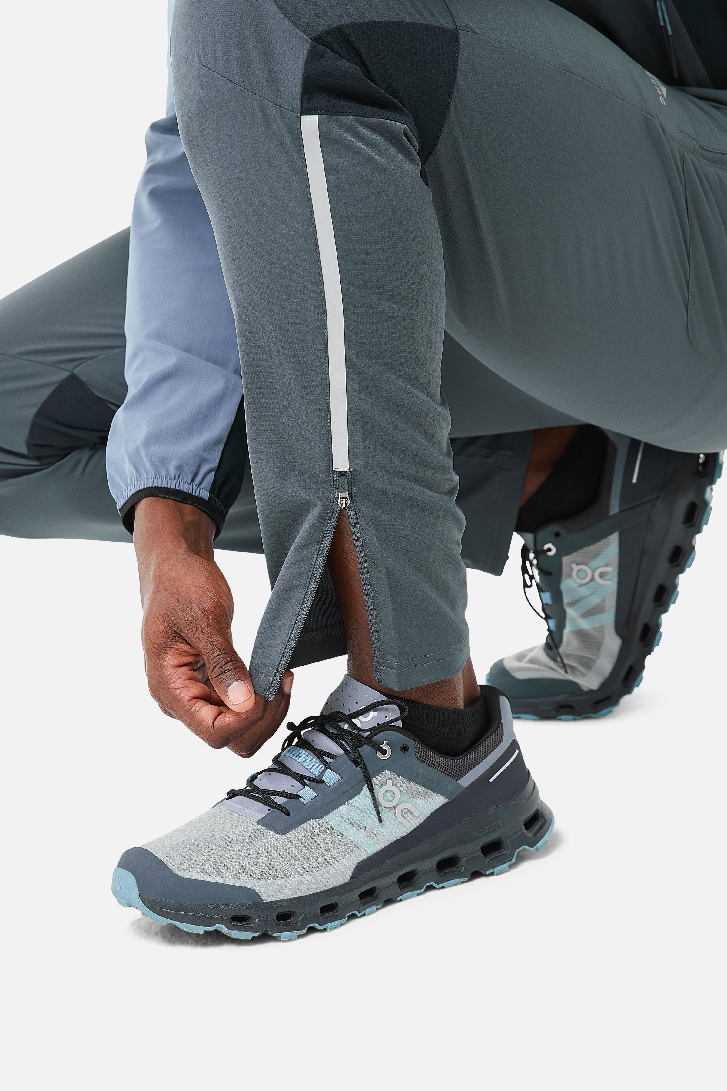 Tricolour Pant - Blue