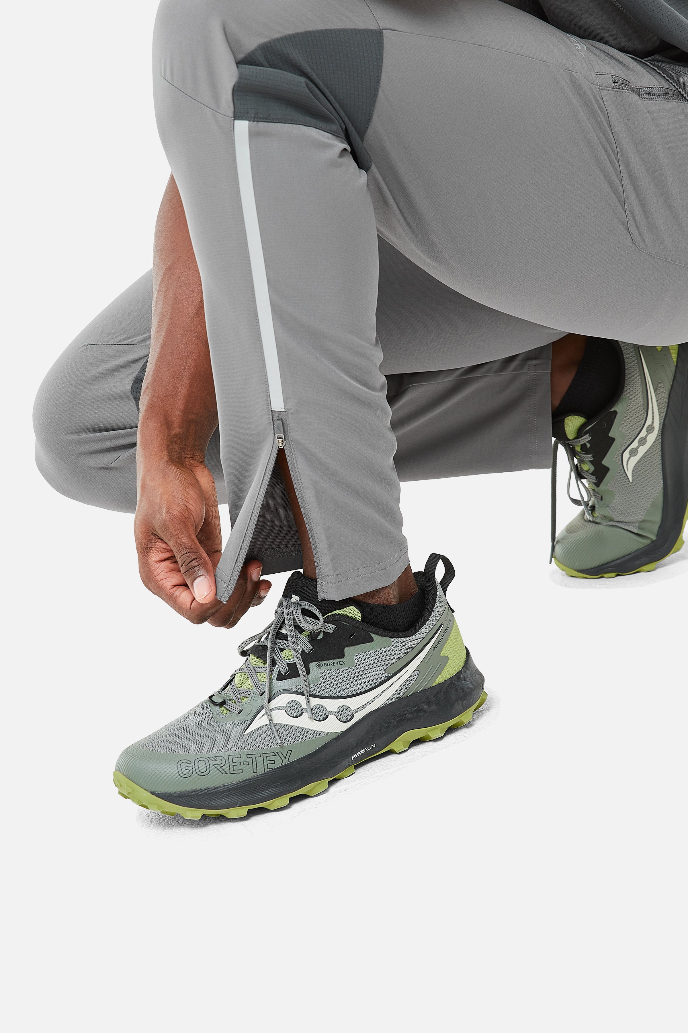 Tricolour Pant - Khaki/Grey