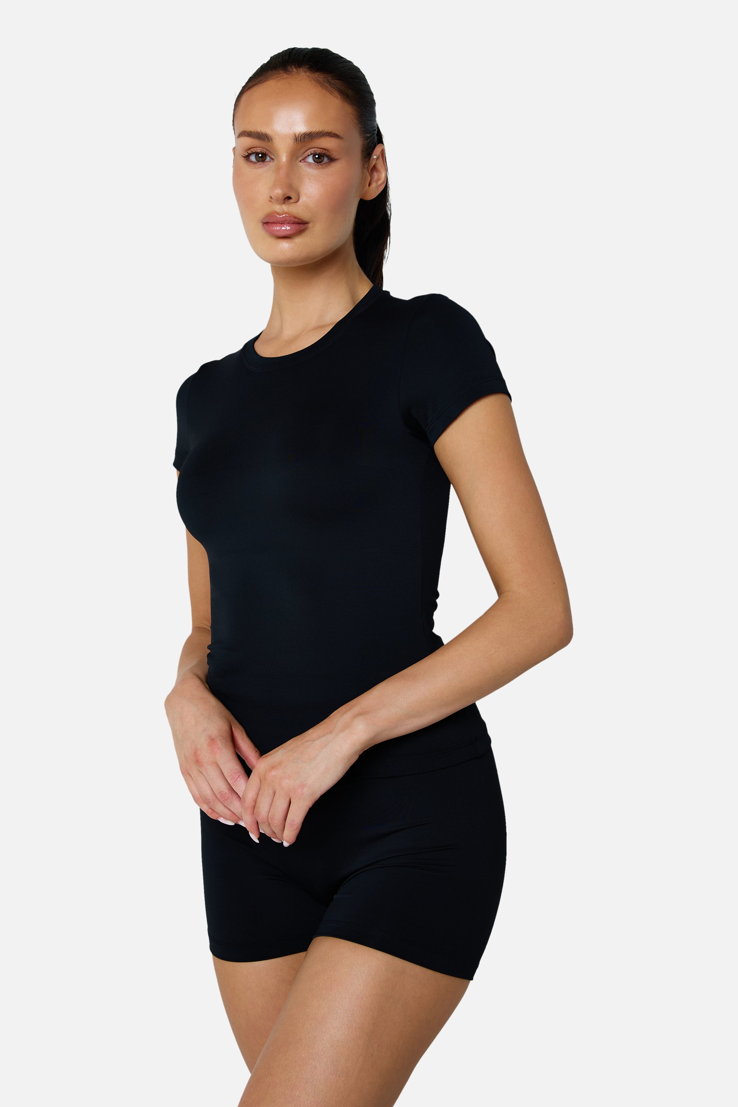 Womens Sculpt Core Tee - Black