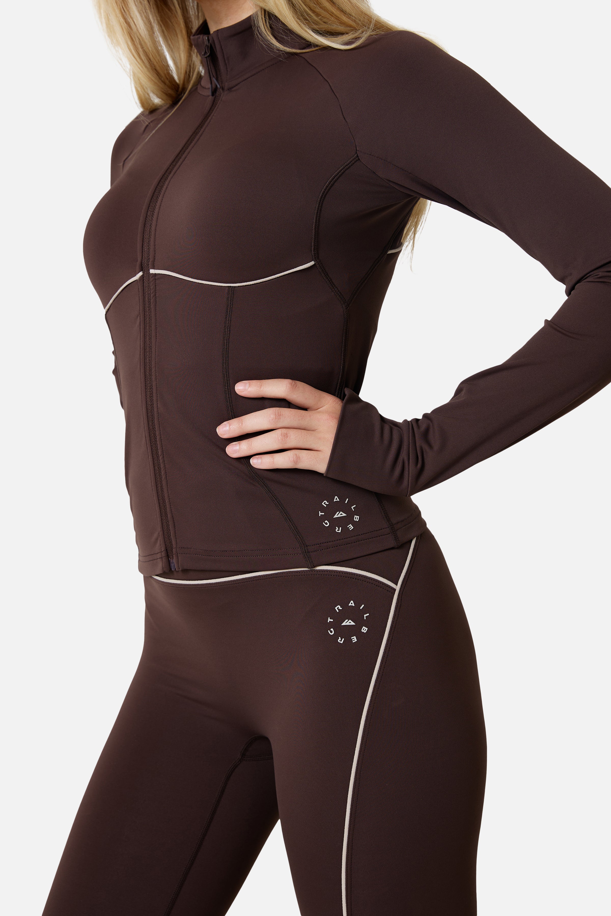Womens Drift Track Jacket - Bitter Chocolate
