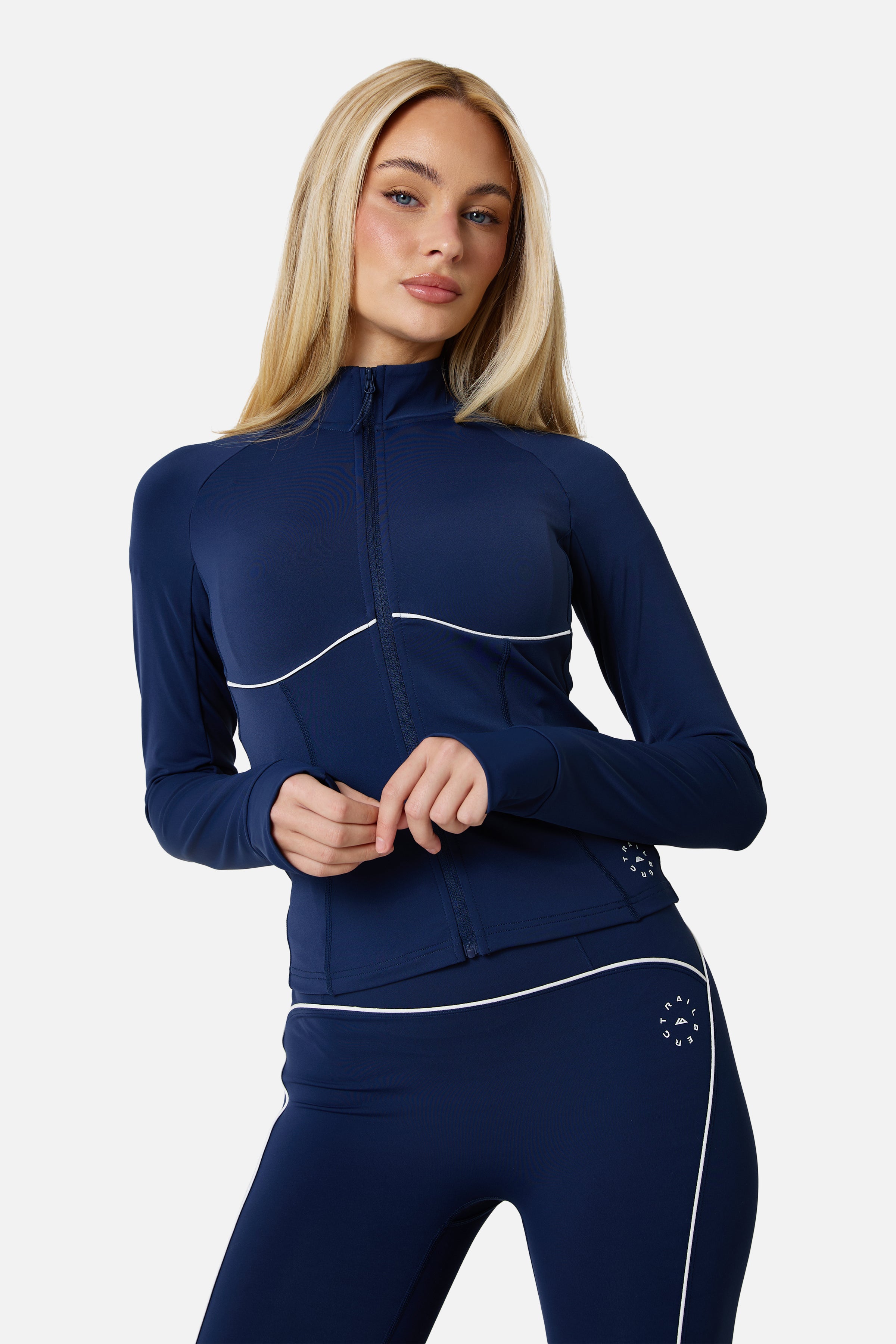 Womens Drift Track Jacket - Indigo Blue