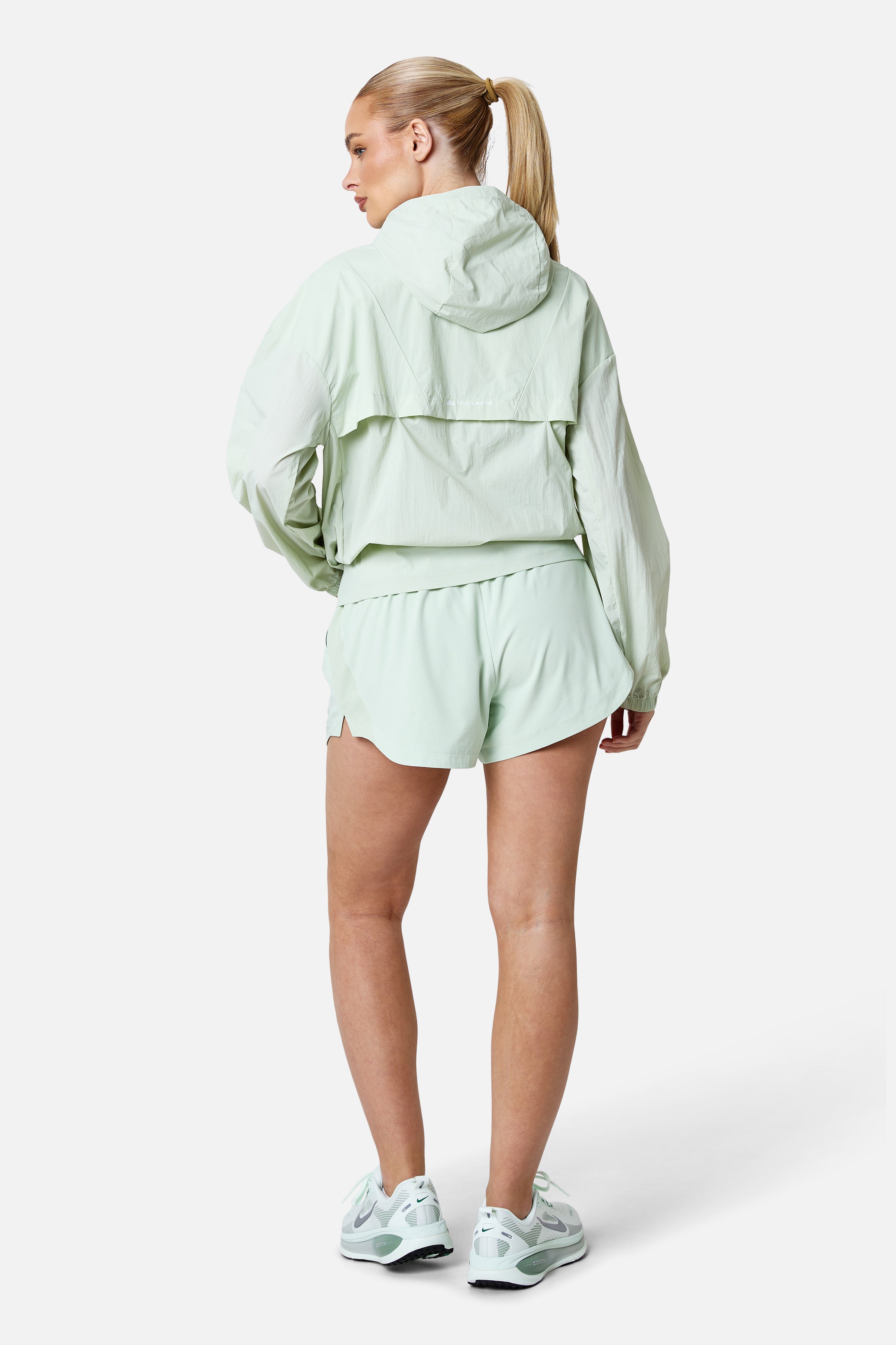 Womens Endura Running Windbreaker - Pistachio Cream