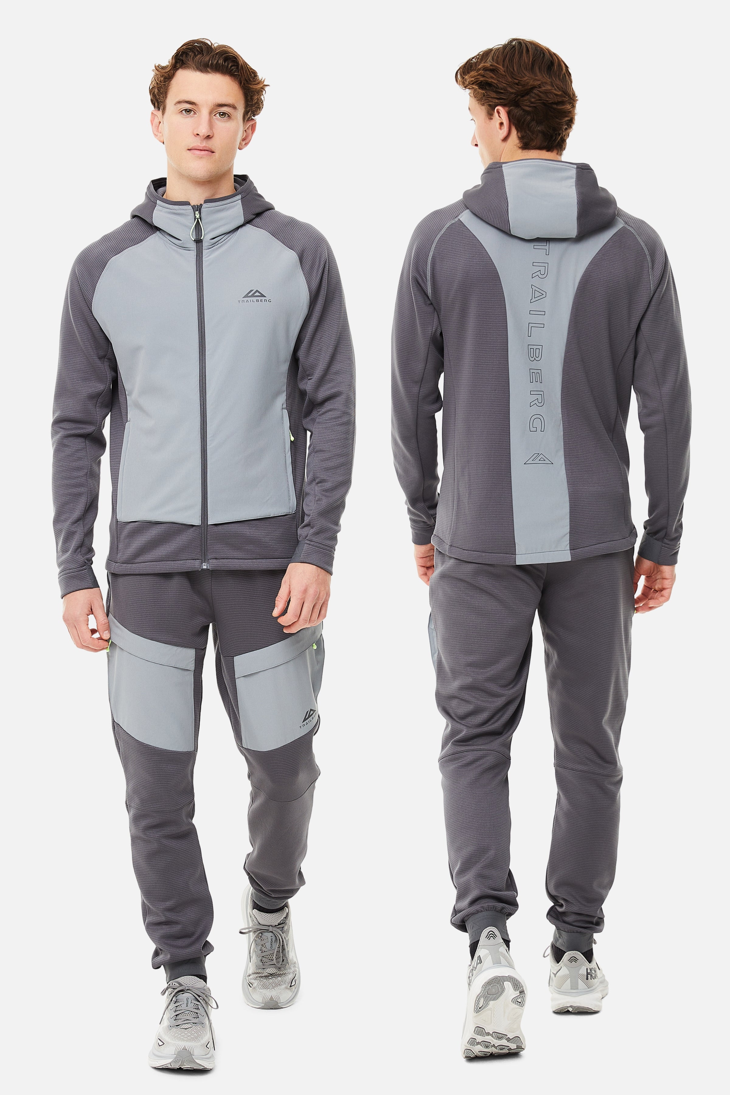 Glacier Fleece Tracksuit - Charcoal/Grey