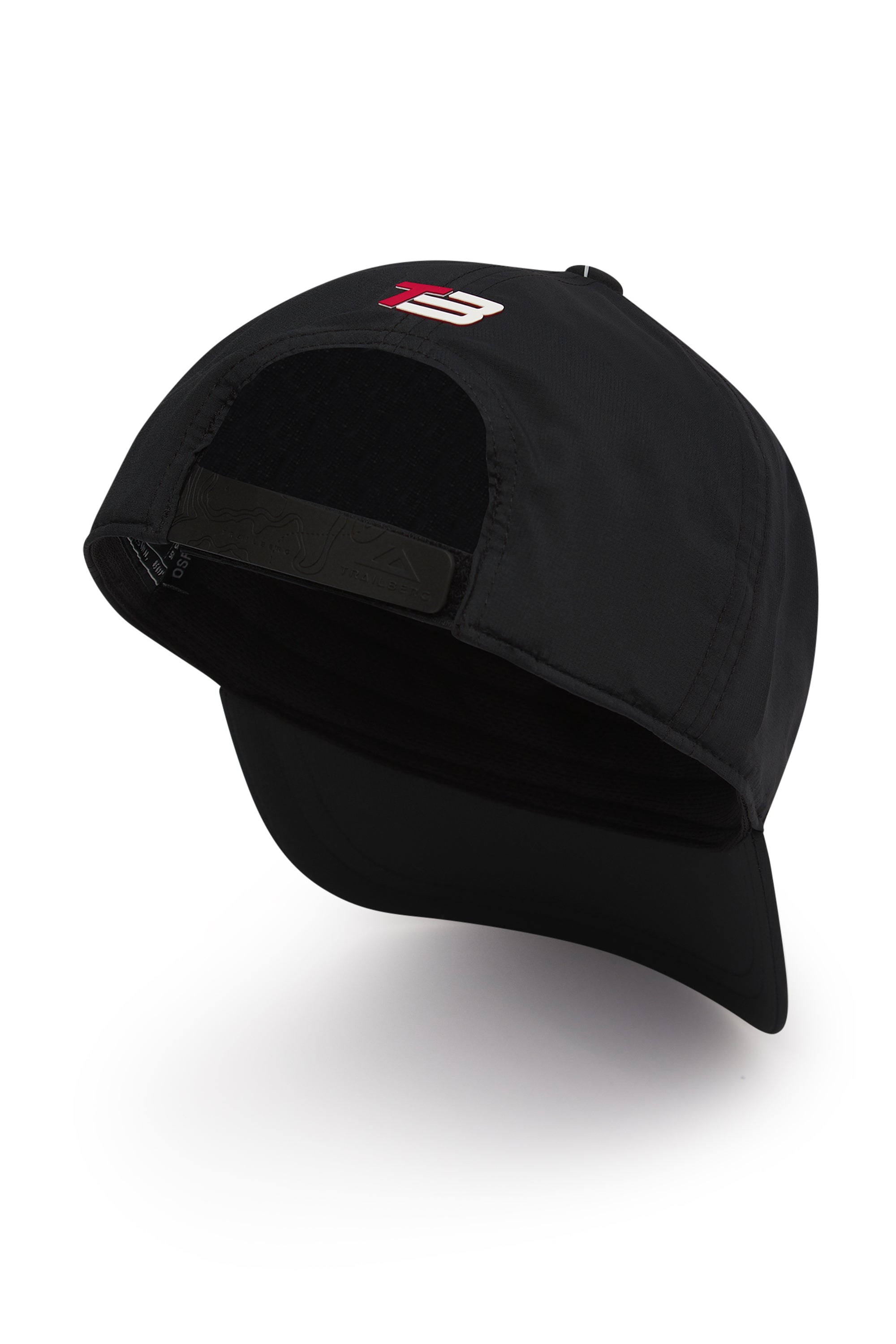 Strata 5 Panel Cap - Black/Blazing Red/White