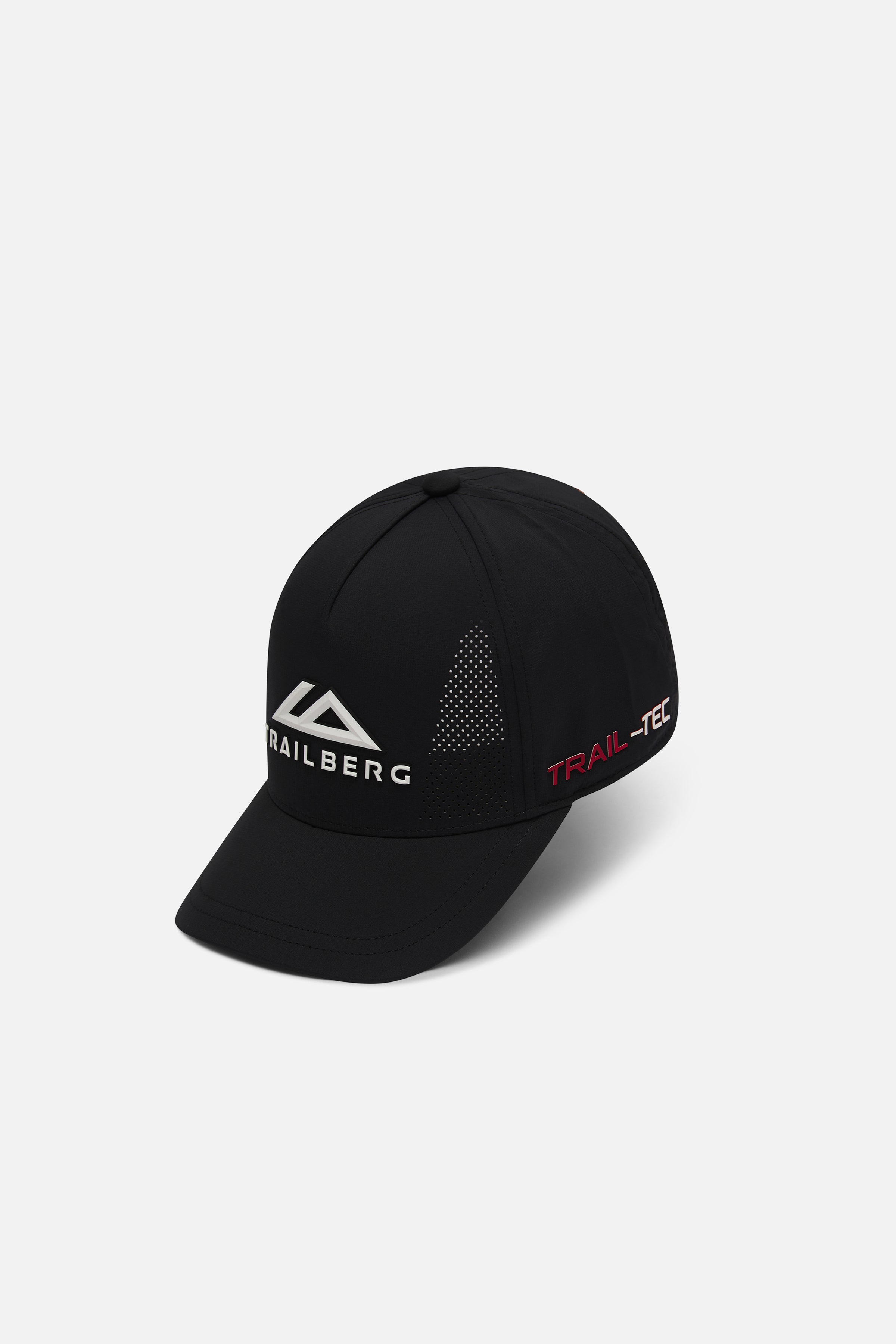 Strata 5 Panel Cap - Black/Blazing Red/White