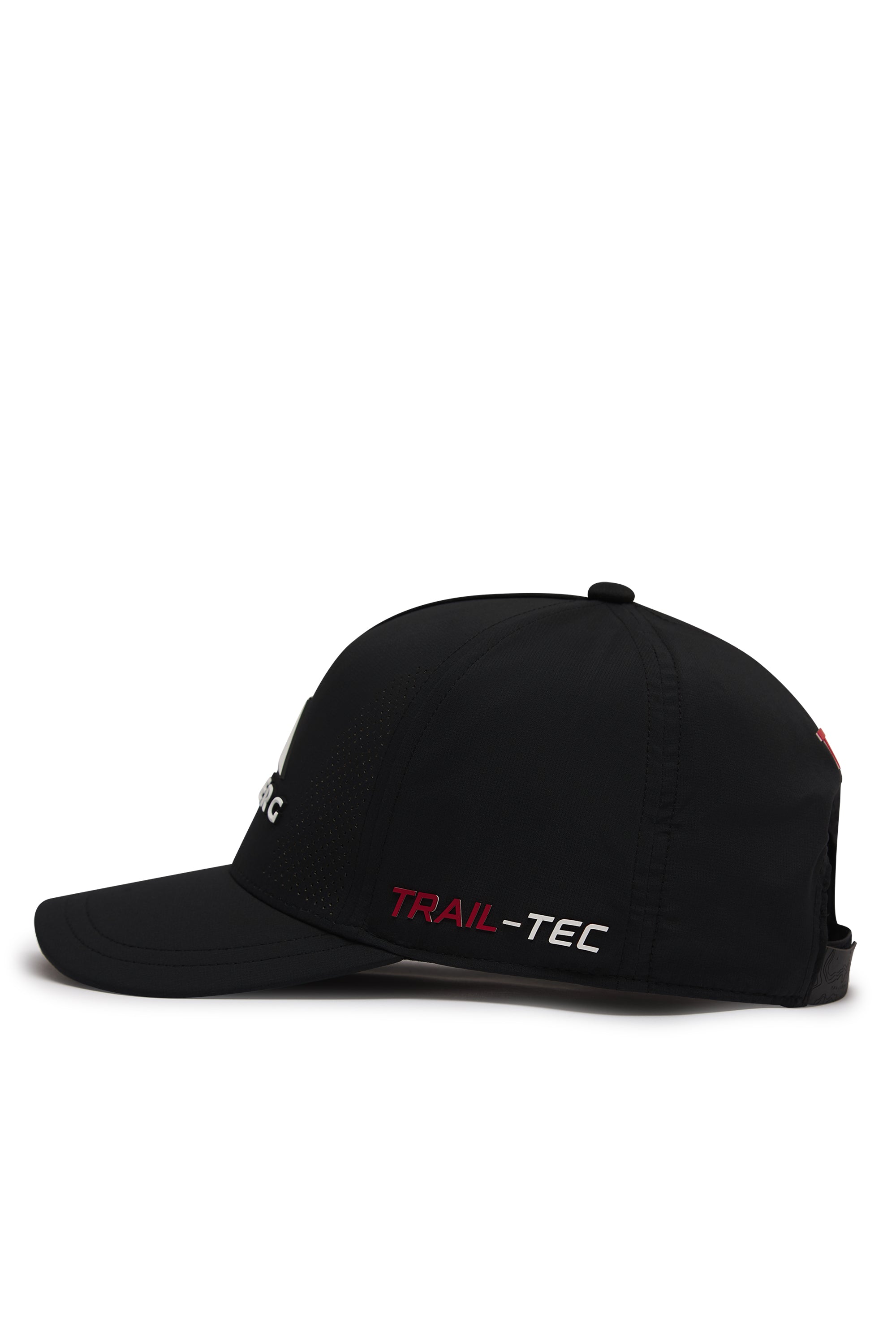 Strata 5 Panel Cap - Black/Blazing Red/White