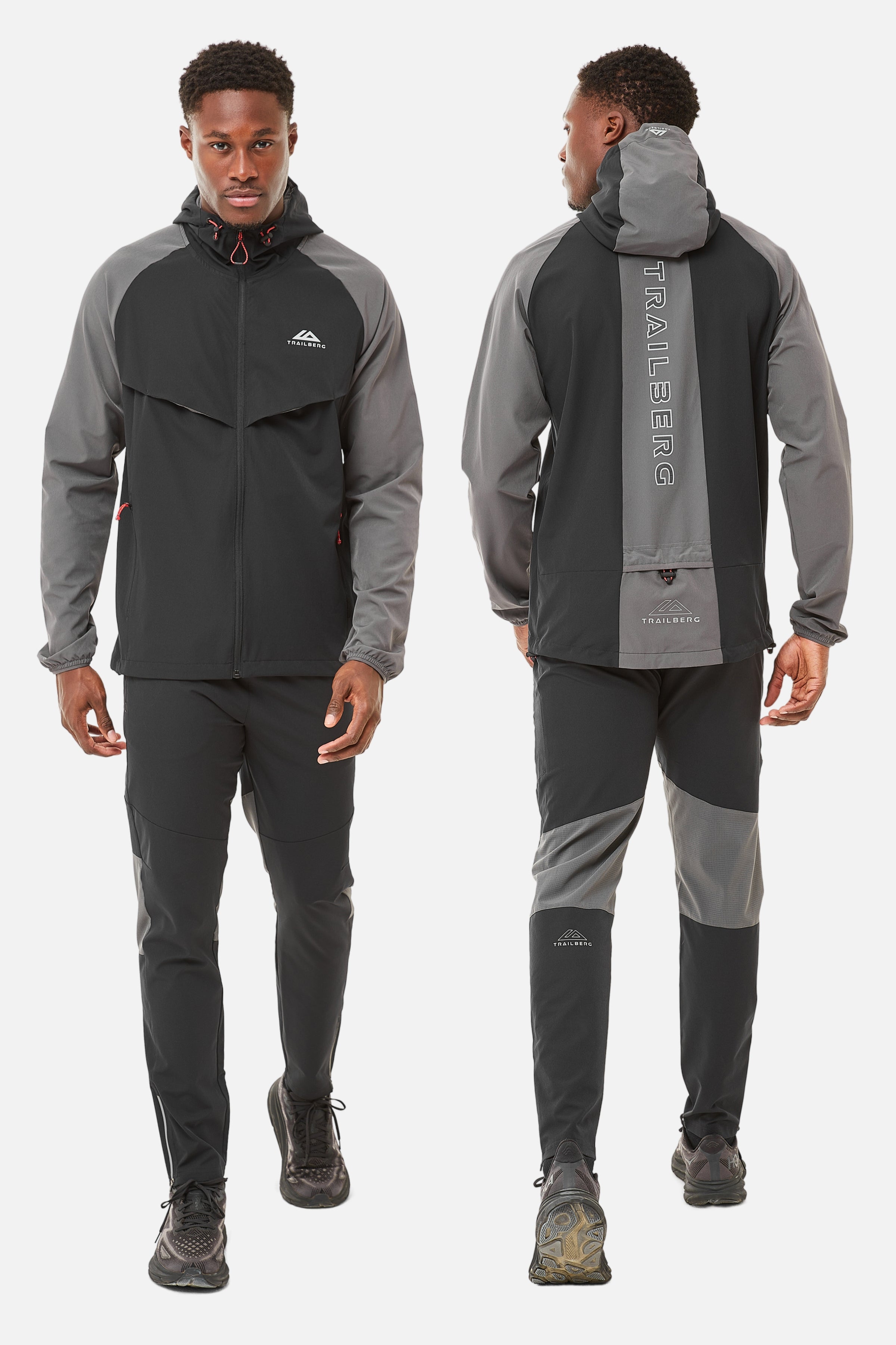 Rapid Ventilate Tracksuit - Black/Dark Grey
