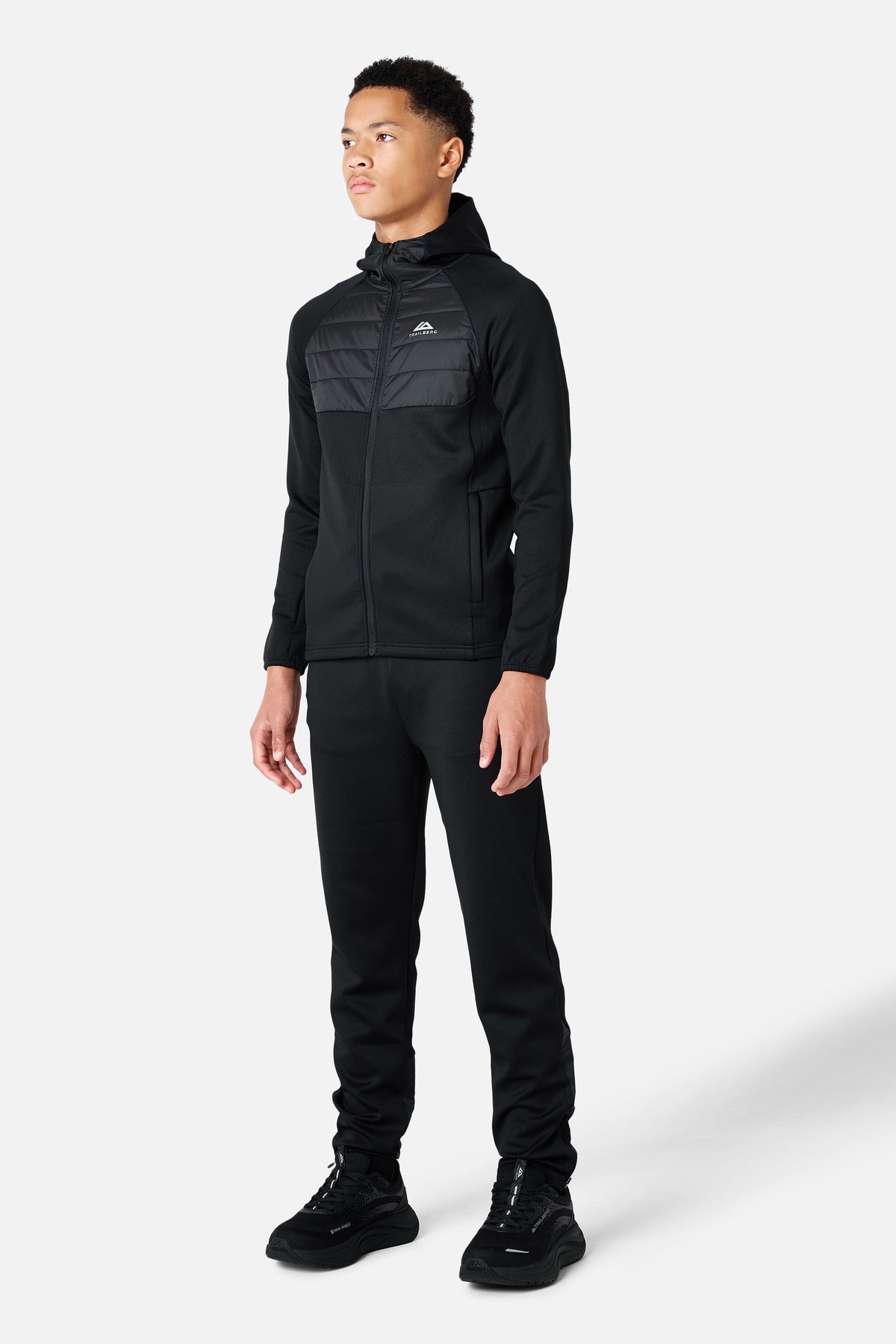 Boys Sprintline Tracksuit - Black