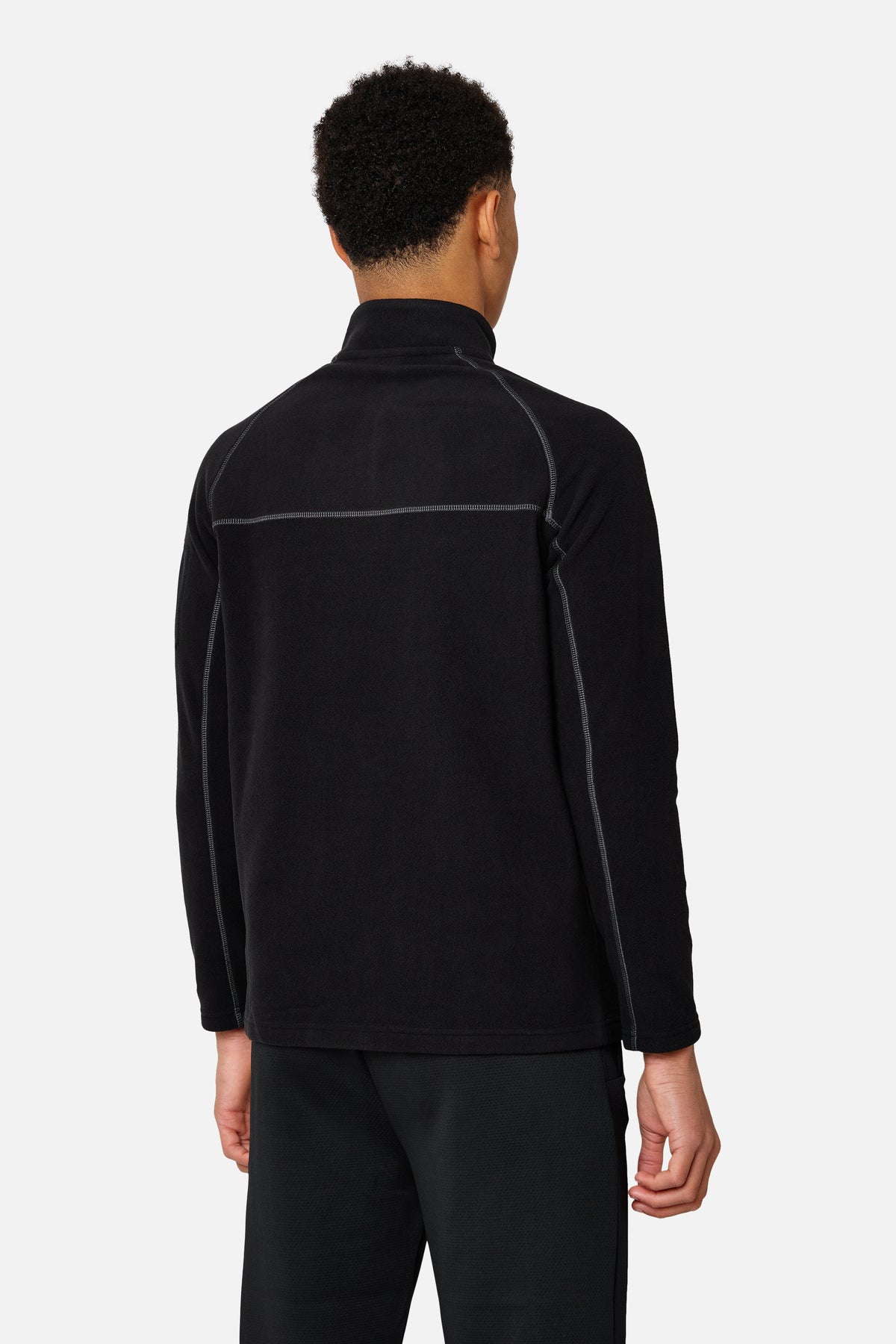 Boys Windcrest Microfleece 1/4 Zip - Black