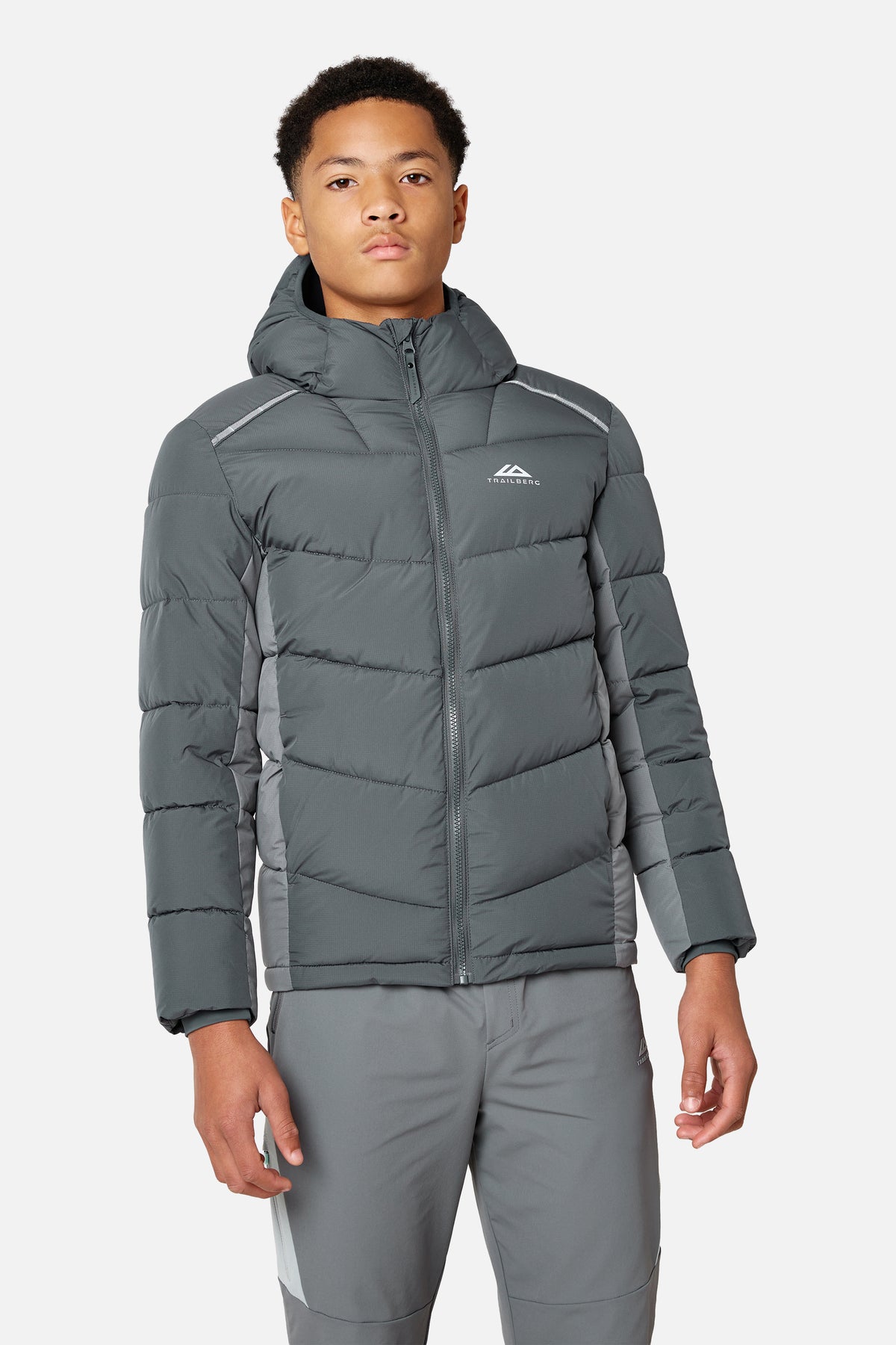 Boys Triathlon Peak Insulated Jacket - Graphite Grey