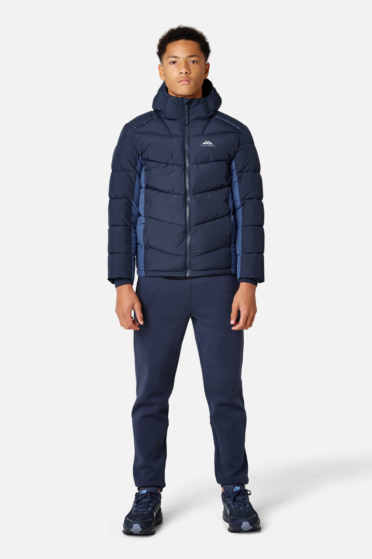 Boys Triathlon Peak Insulated Jacket - Storm Blue/ Midnight Blue