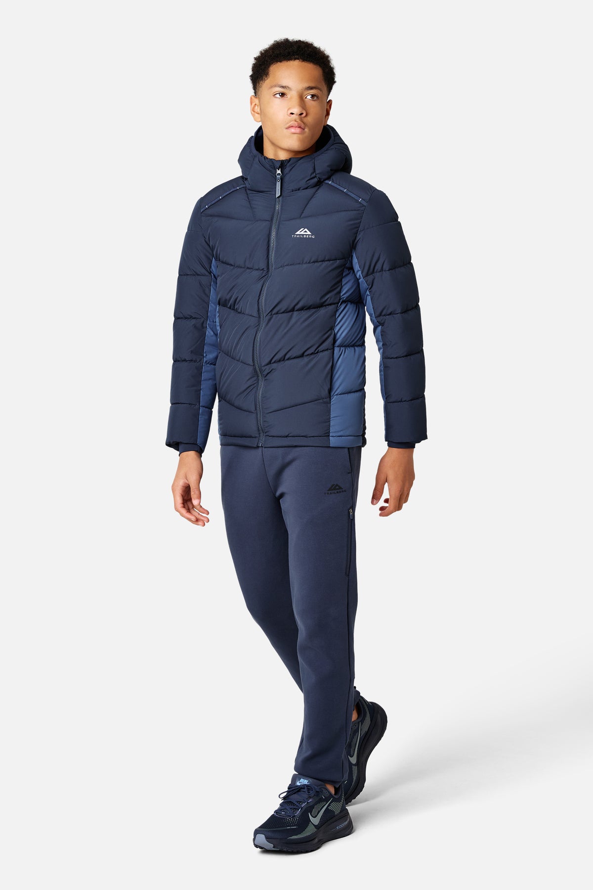 Boys Triathlon Peak Insulated Jacket - Storm Blue/ Midnight Blue