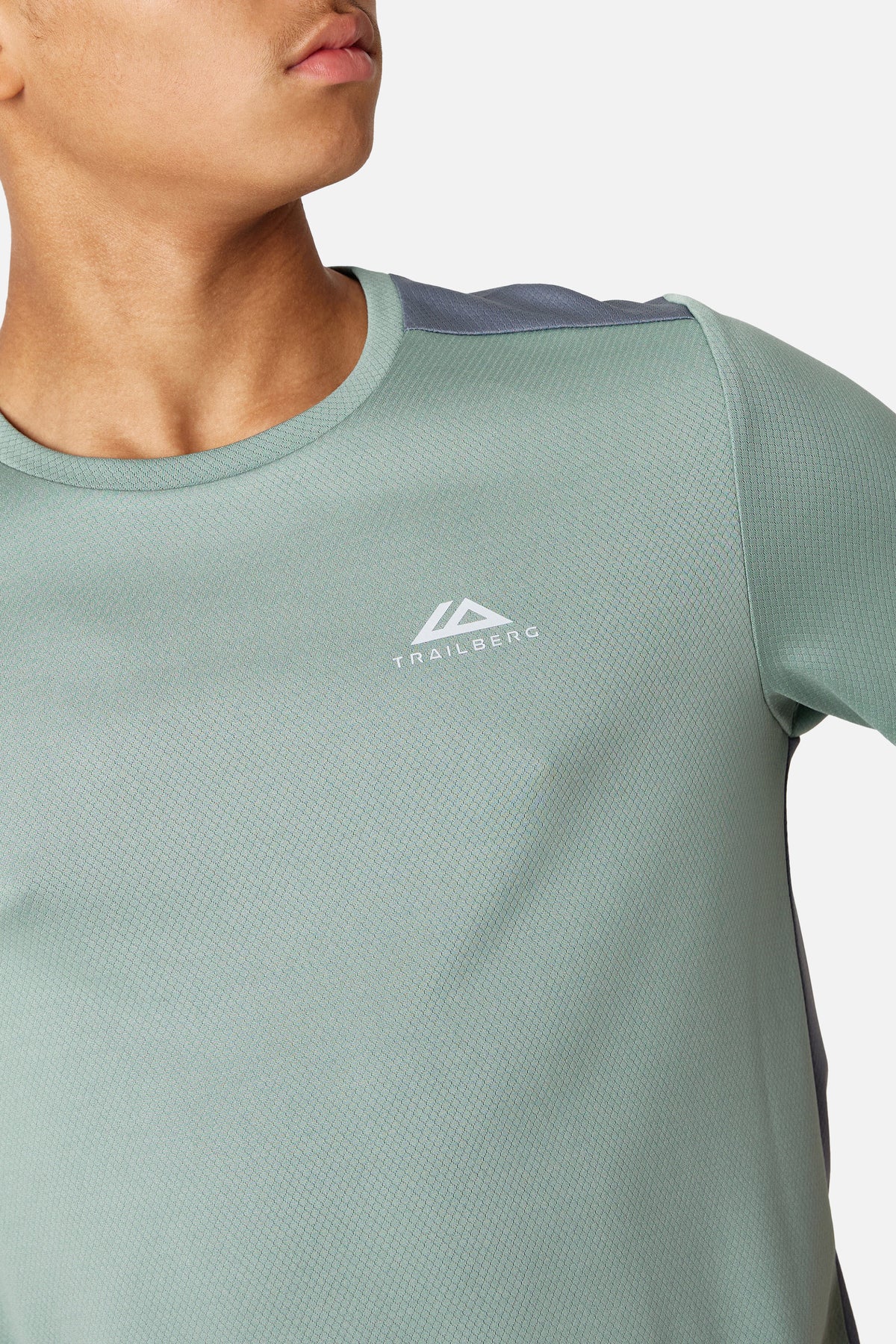 Boys Triathlon 4.0 Tee - Ash Grey/ Willow Green