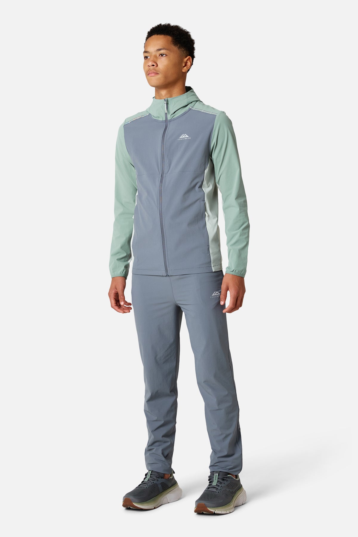 Boys Triathlon 4.0 Pant - Ash Grey/ Willow Green