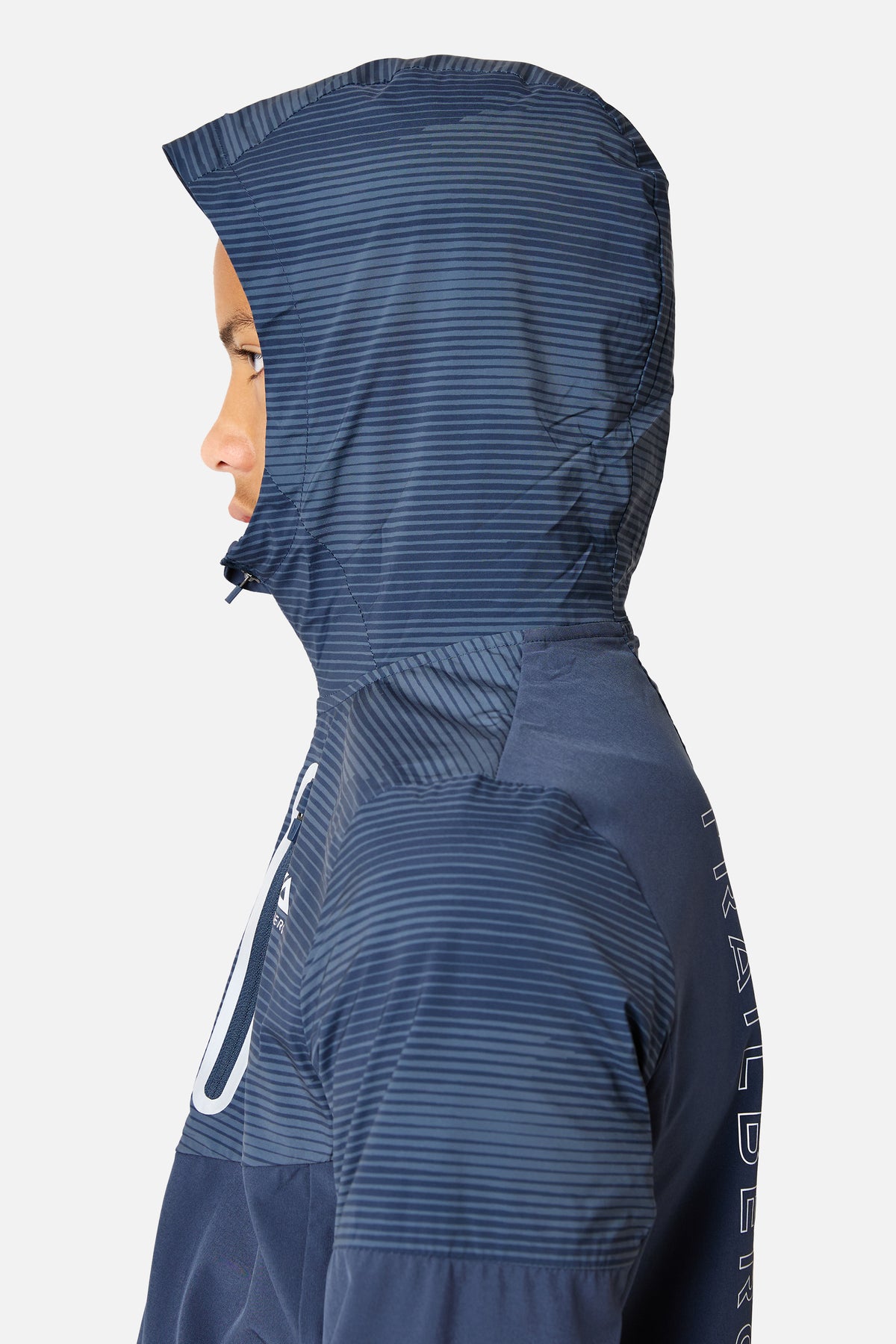 Boys Geo Hood - Storm Blue/ Storm Grey