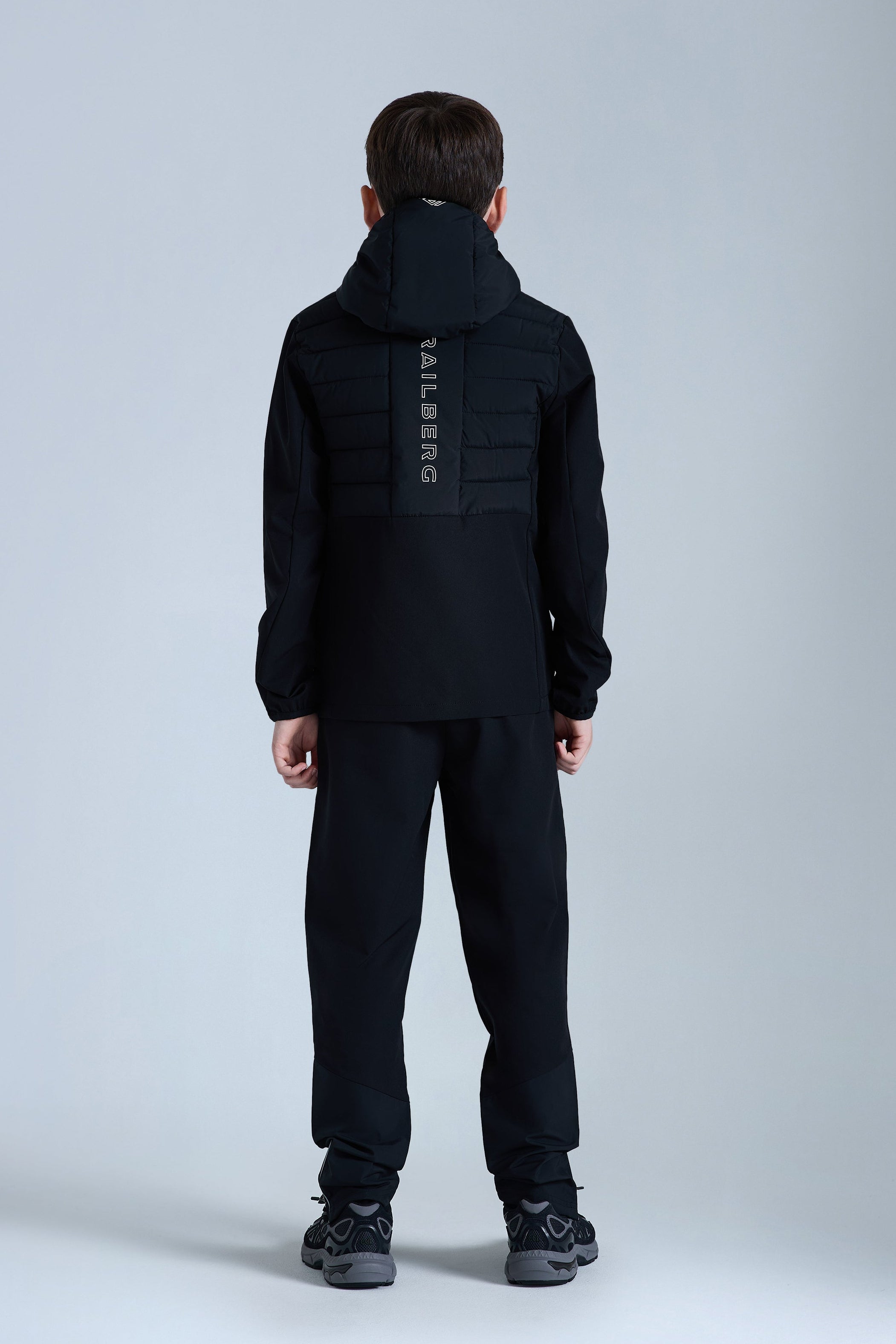 Boys Dune Hybrid Tracksuit - Black