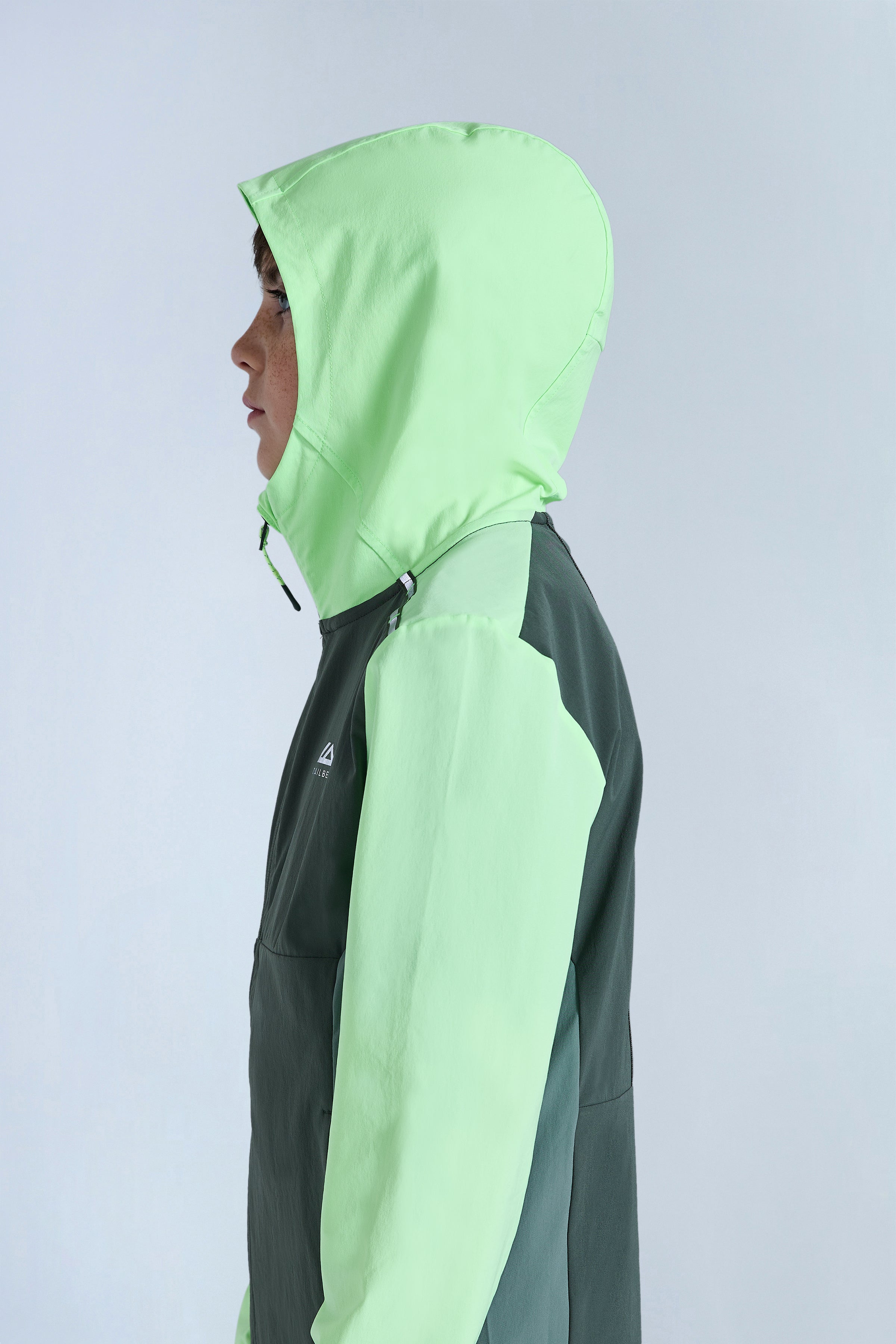 Boys Triathlon 2.0 Hood - Dark Fern/Tidal Green/Neon Lime