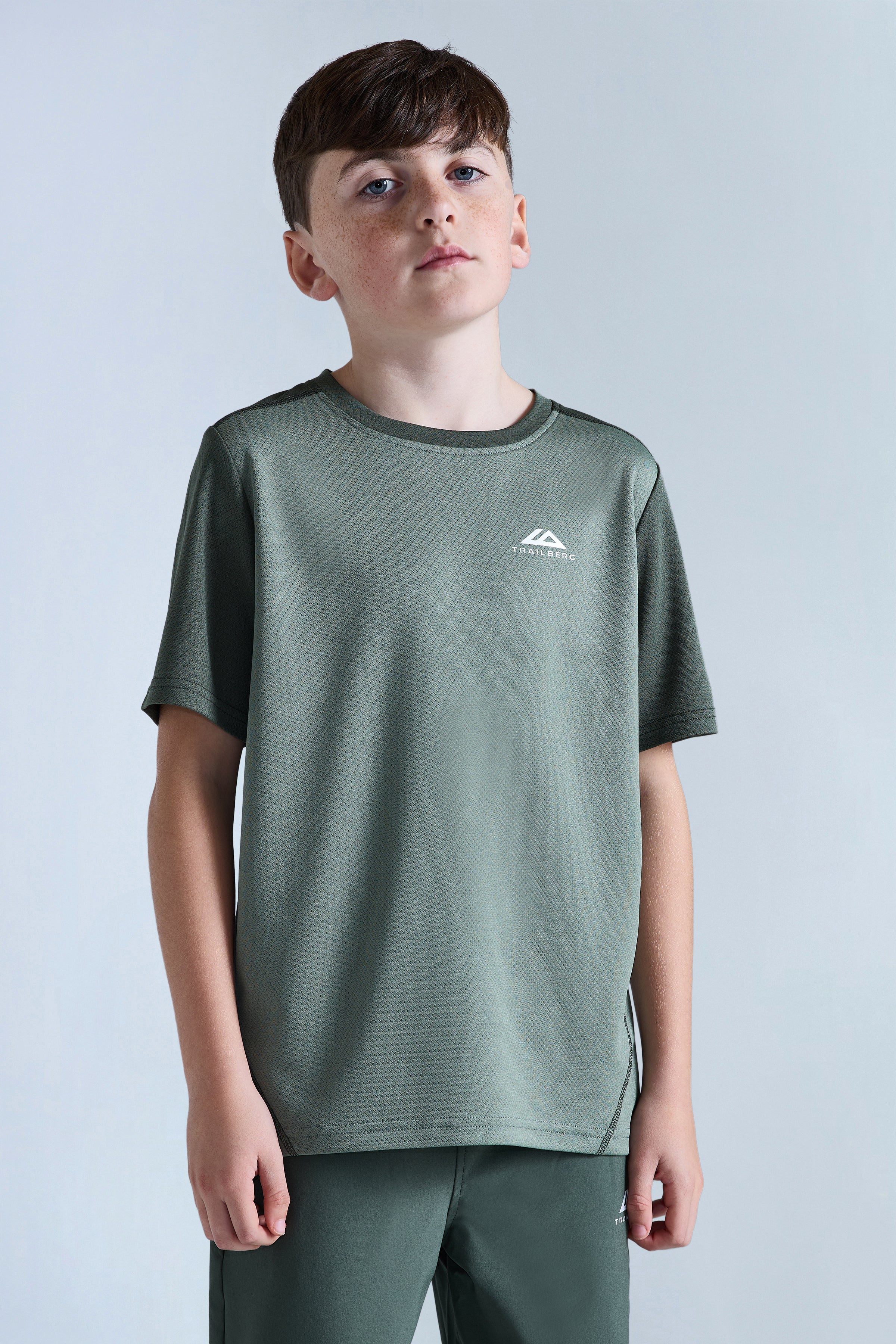 Boys Essentials Tee - Tidal Green/Dark Fern