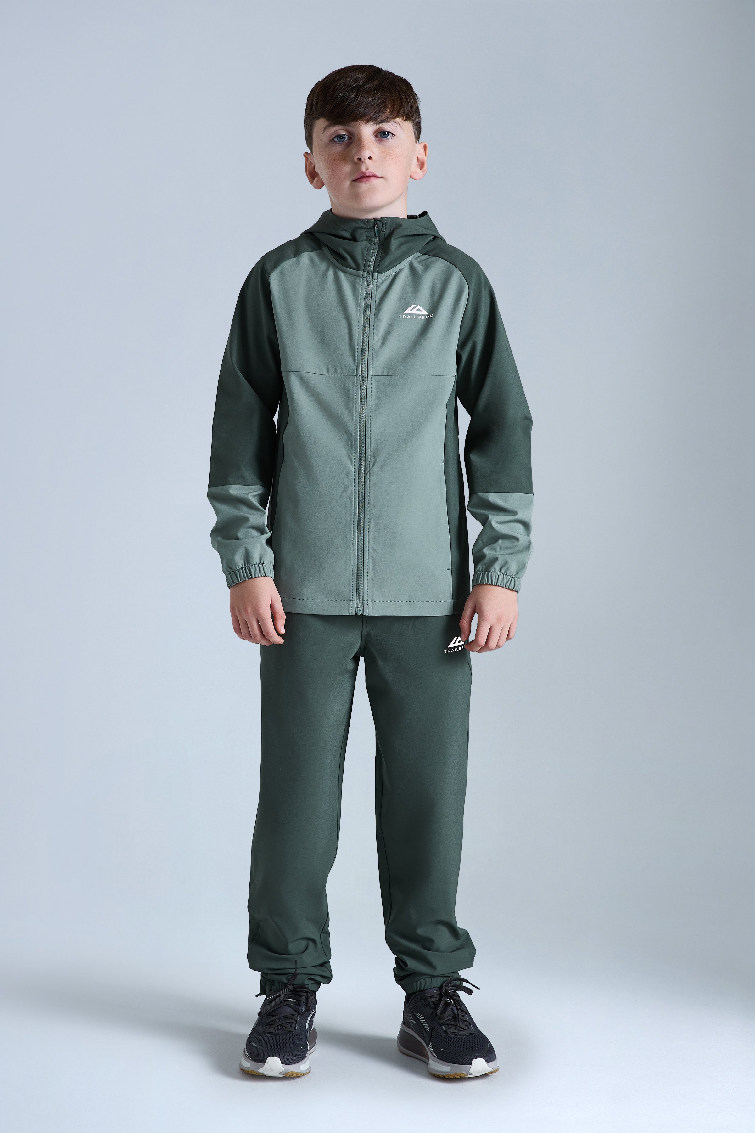 Boys Essentials Hood - Tidal Green/Dark Fern