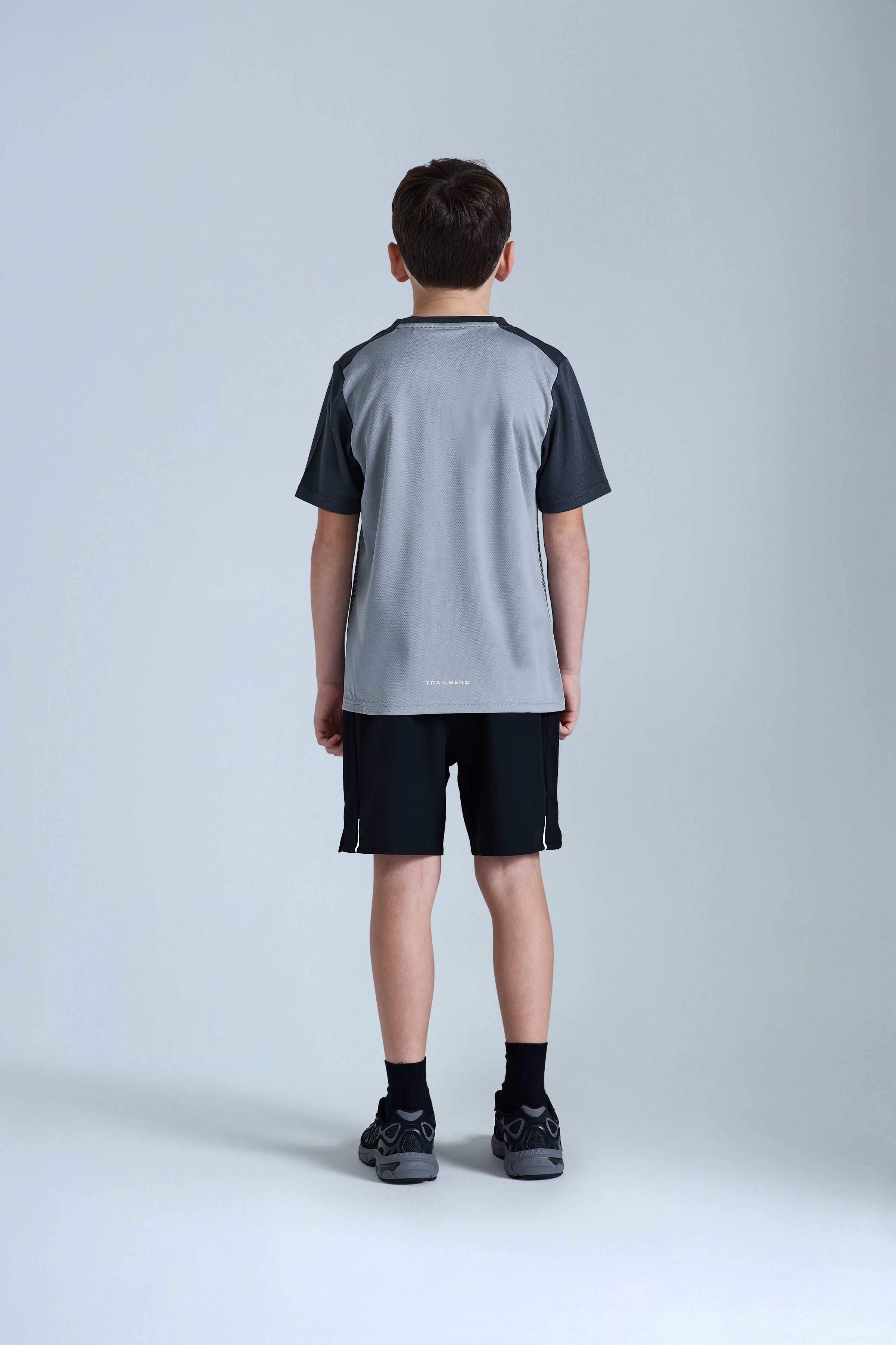 Boys Essentials Tee - Moon Grey/Iron Grey