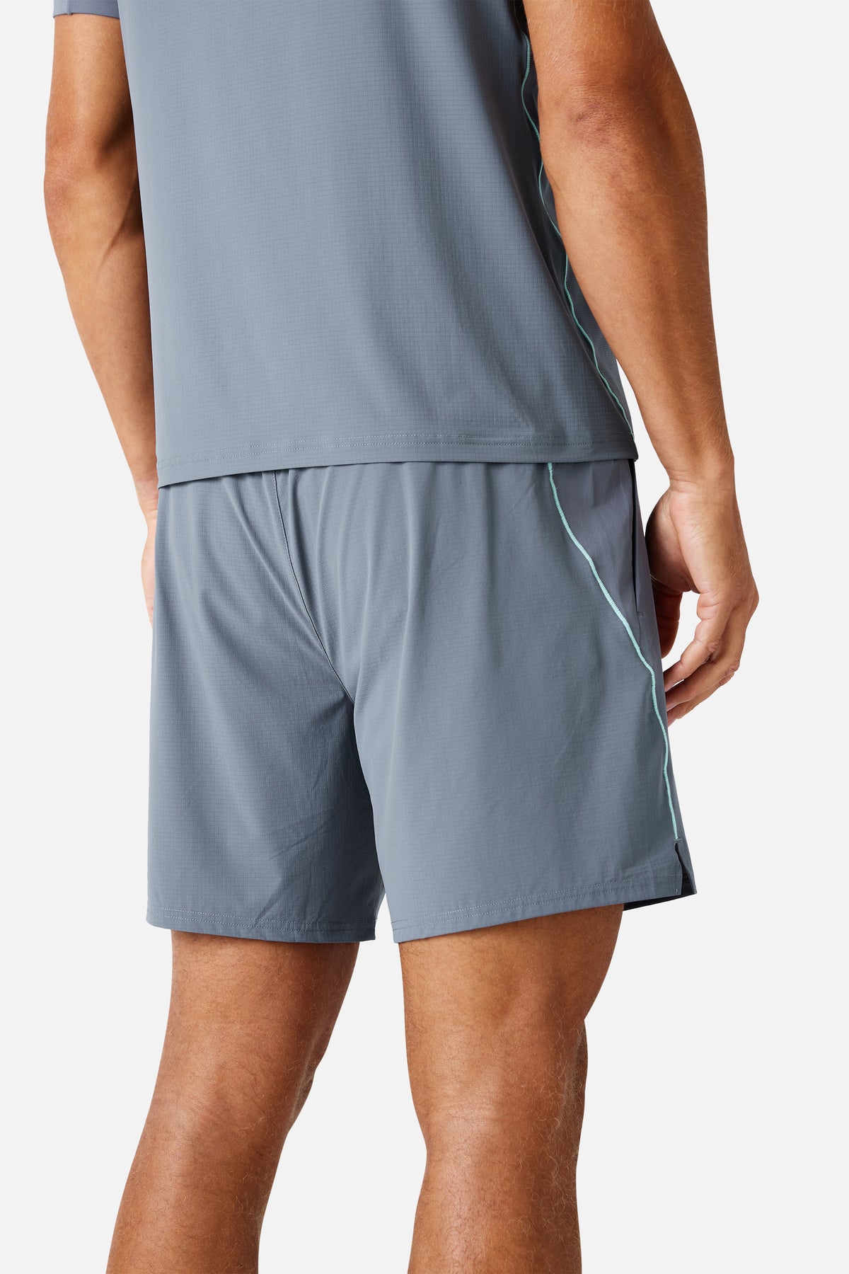 Momentum Short - Ash Grey/ Celeste