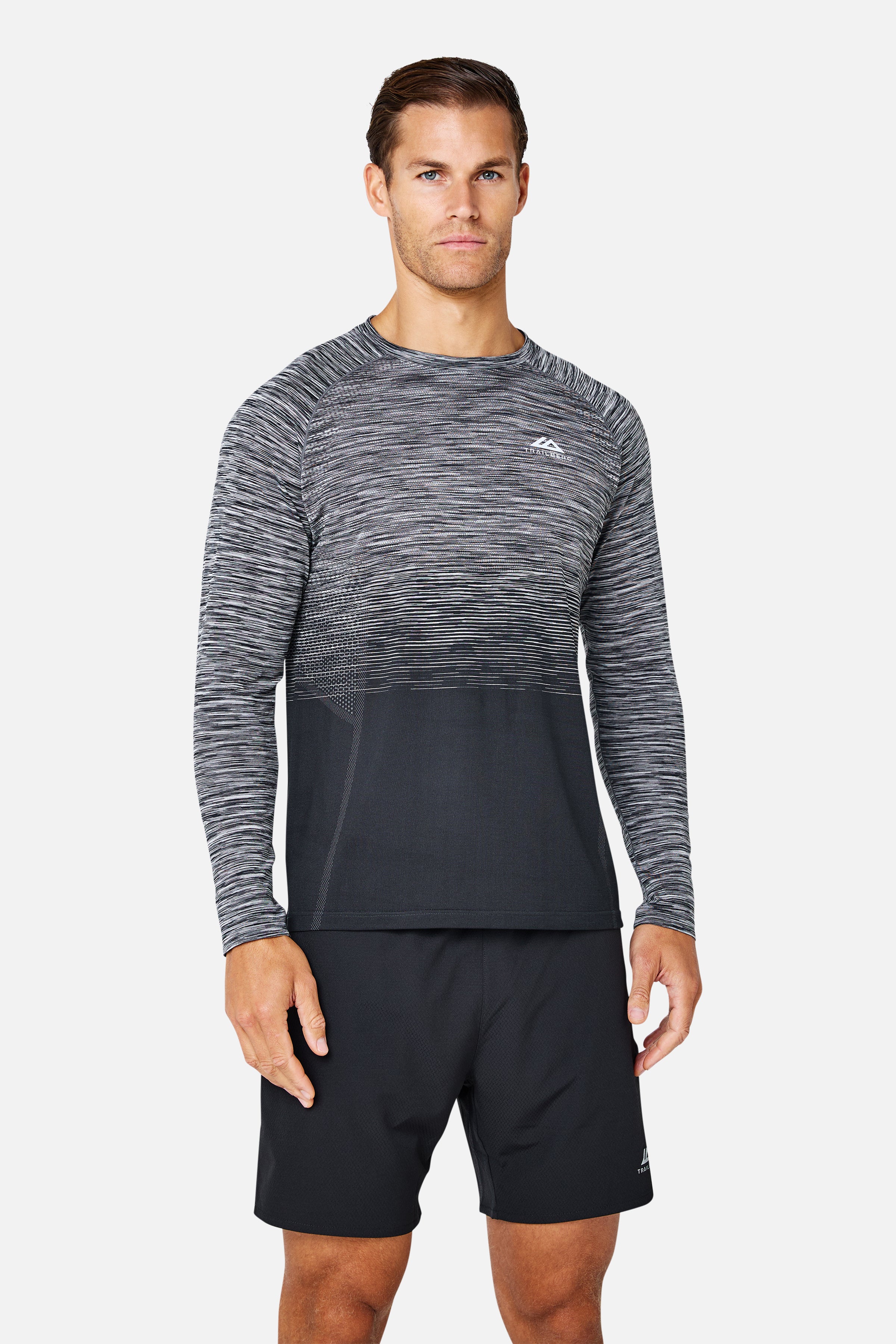 Arc Long Sleeve Twinset - Black/Moon Grey