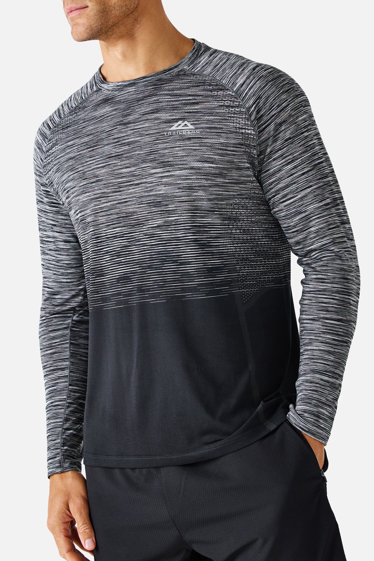 Arc Long Sleeve Twinset - Black/Moon Grey