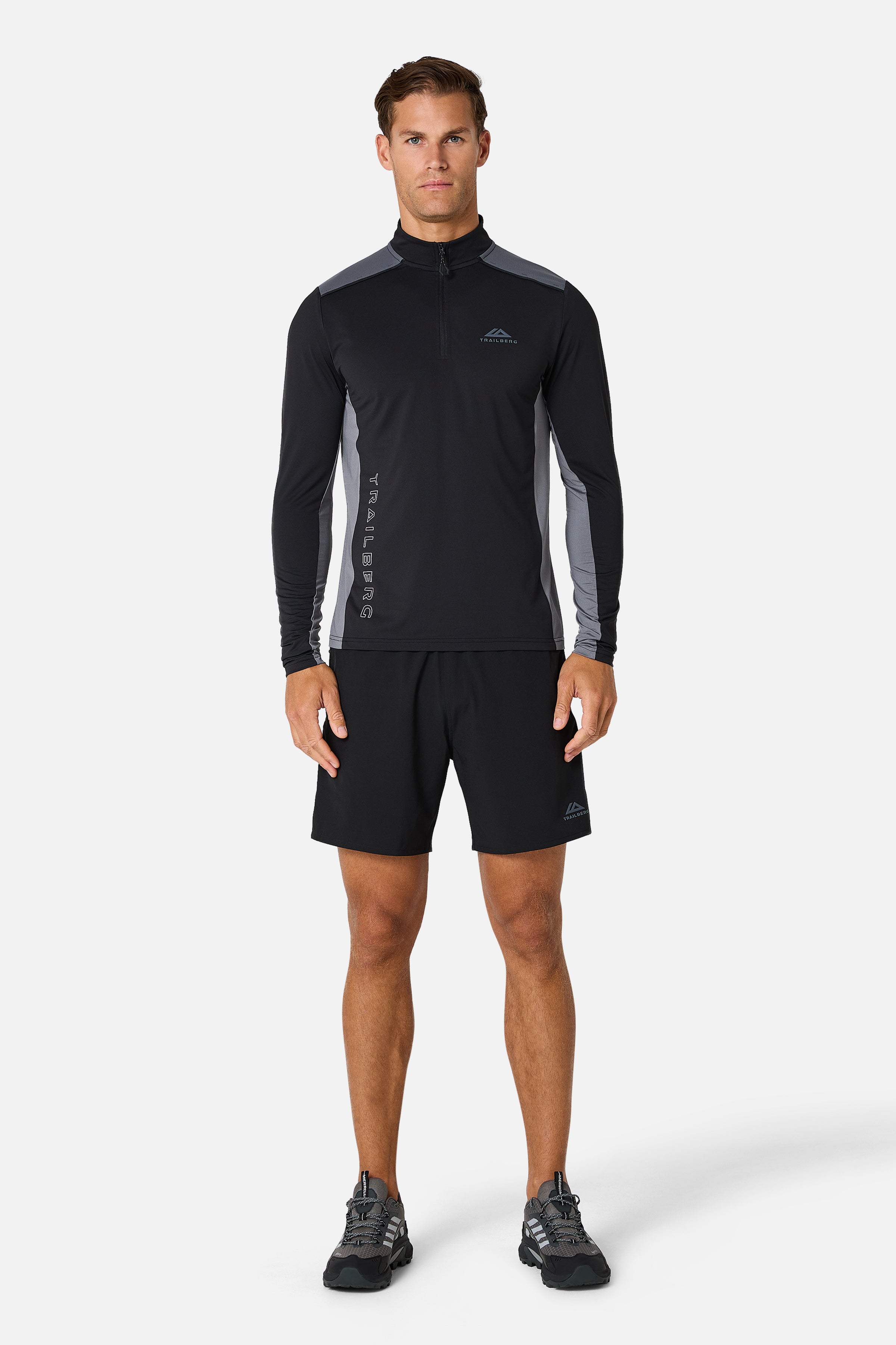 Triathlon Ultra 1/4 Zip Twinset - Black/Graphite Grey/Nightfall Grey