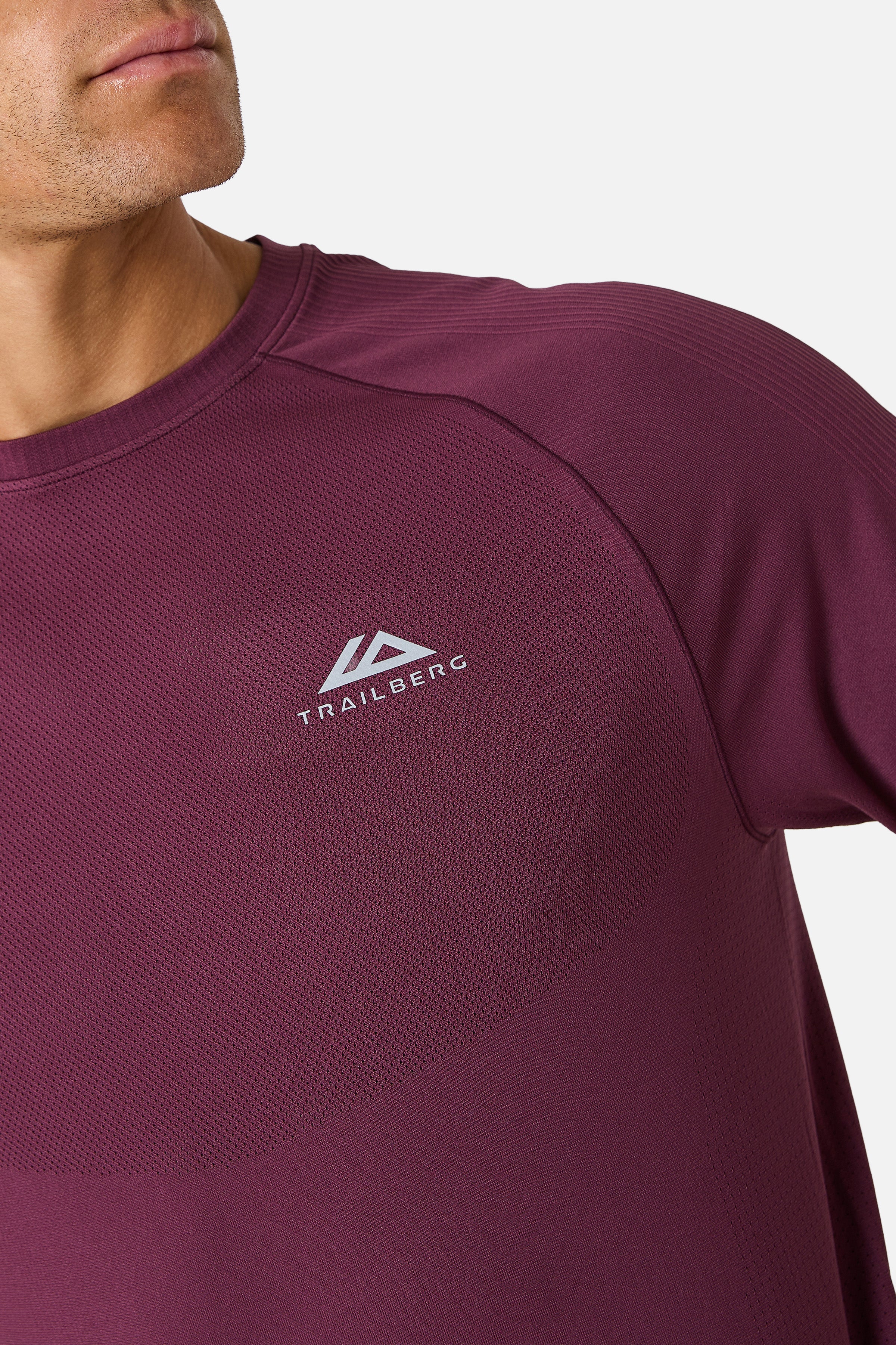 Driftline Seamless Tee - Deep Merlot