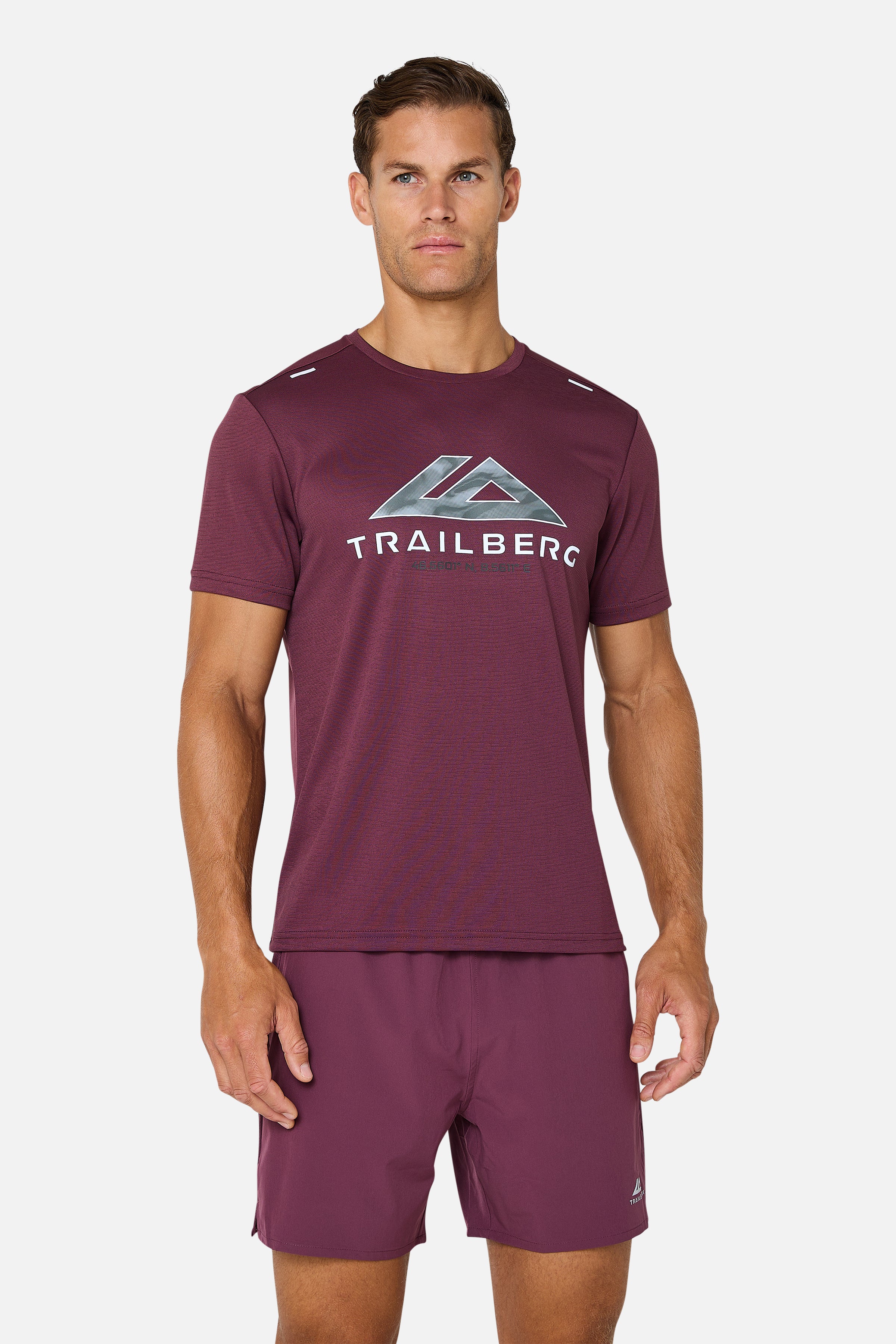 Blur Large Logo Tee - Deep Merlot
