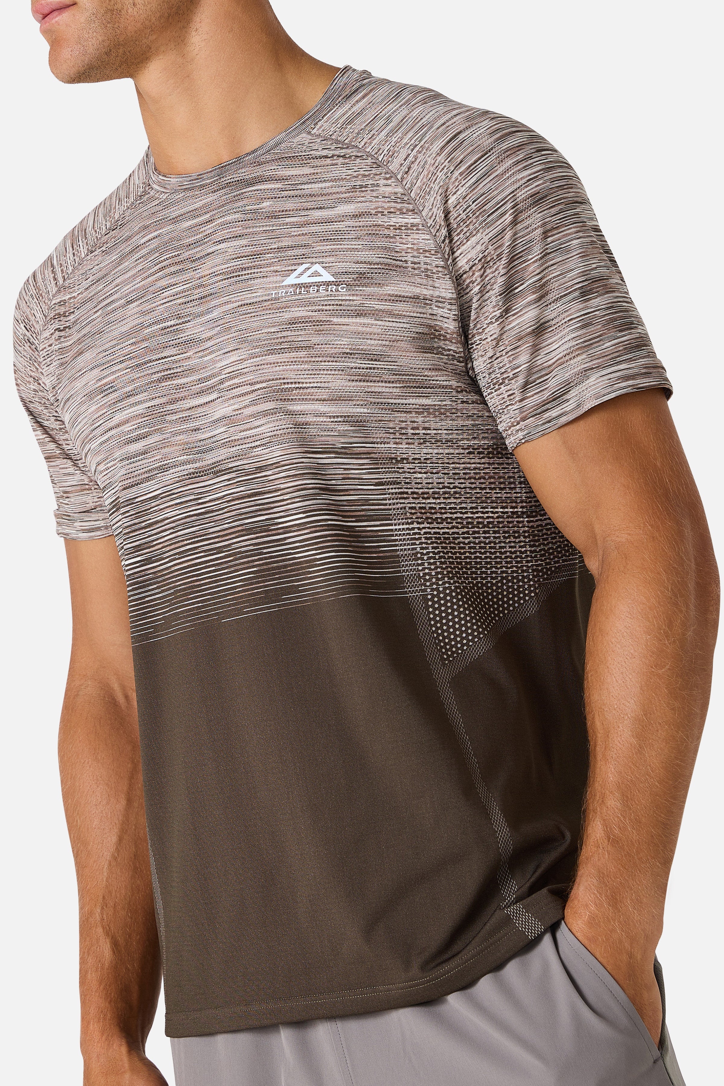 Arc Seamless 2.0 Tee - Mocha/Pebble Stone/Frosted Ridge/White