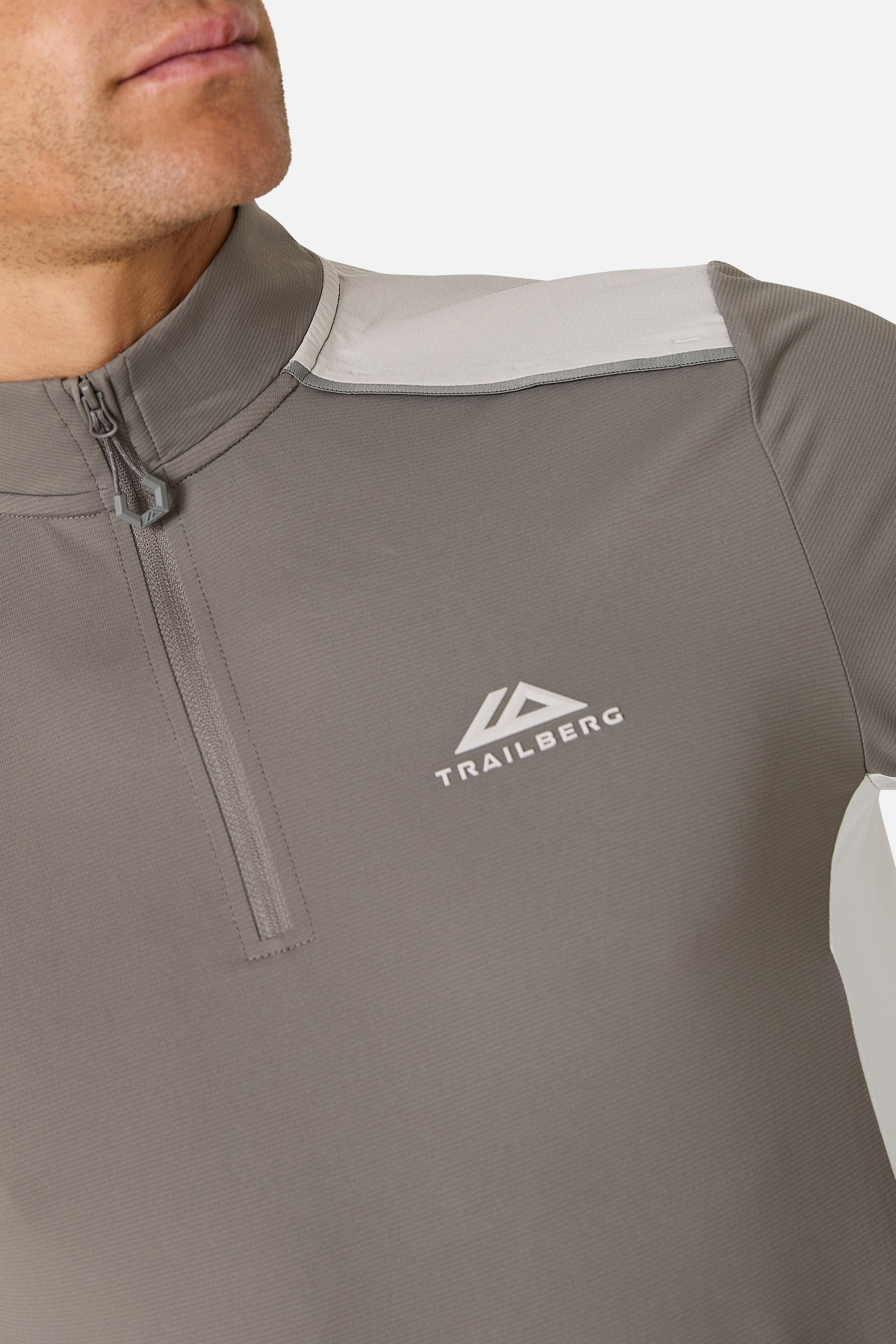 Triathlon Ultra 1/4 Zip - Mocha/Pebble Stone/Frosted Ridge