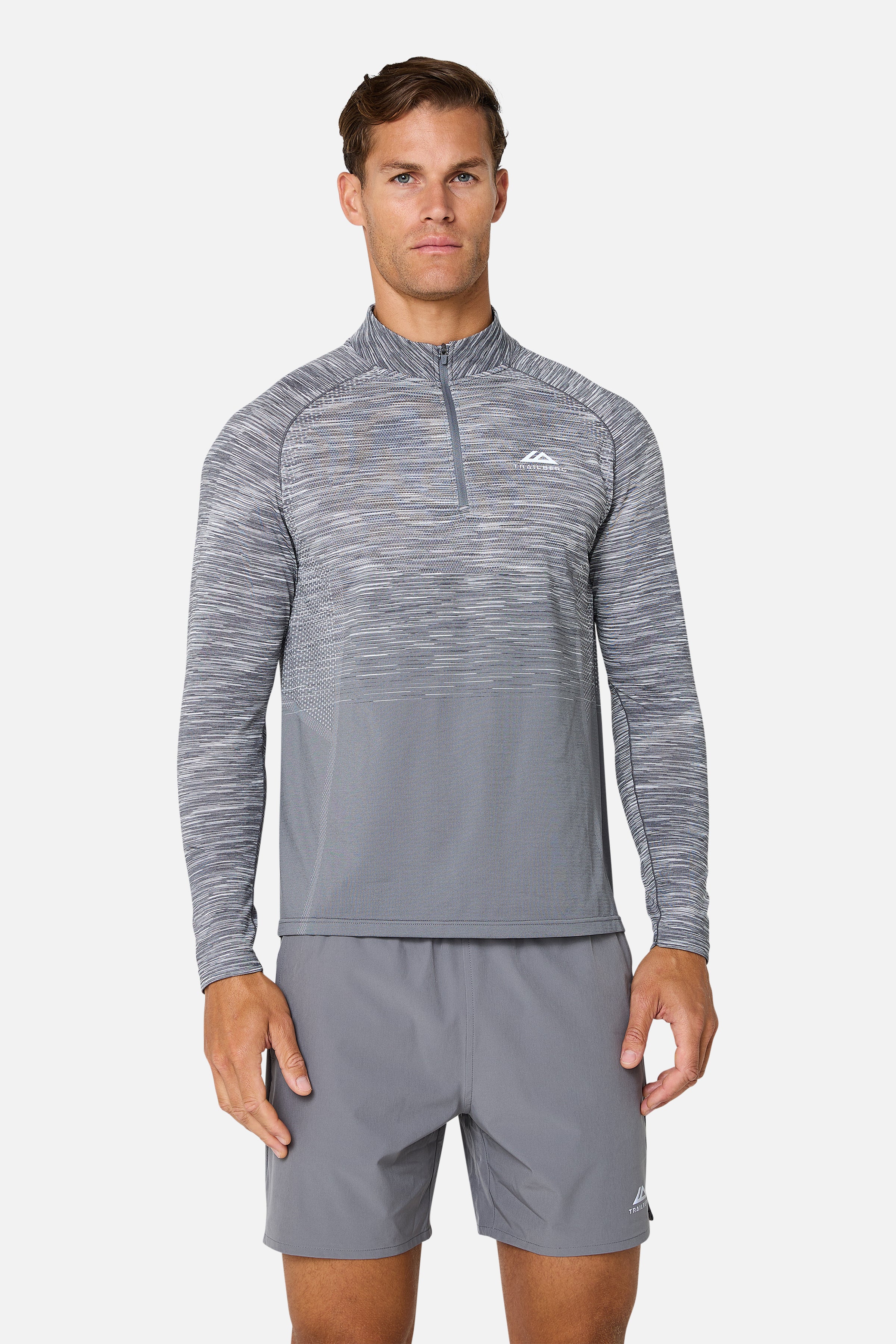 Arc Seamless 1/4 Zip Essentials Twinset - Nightfall Grey/Graphite Grey/Ash Grey/Lunar Grey