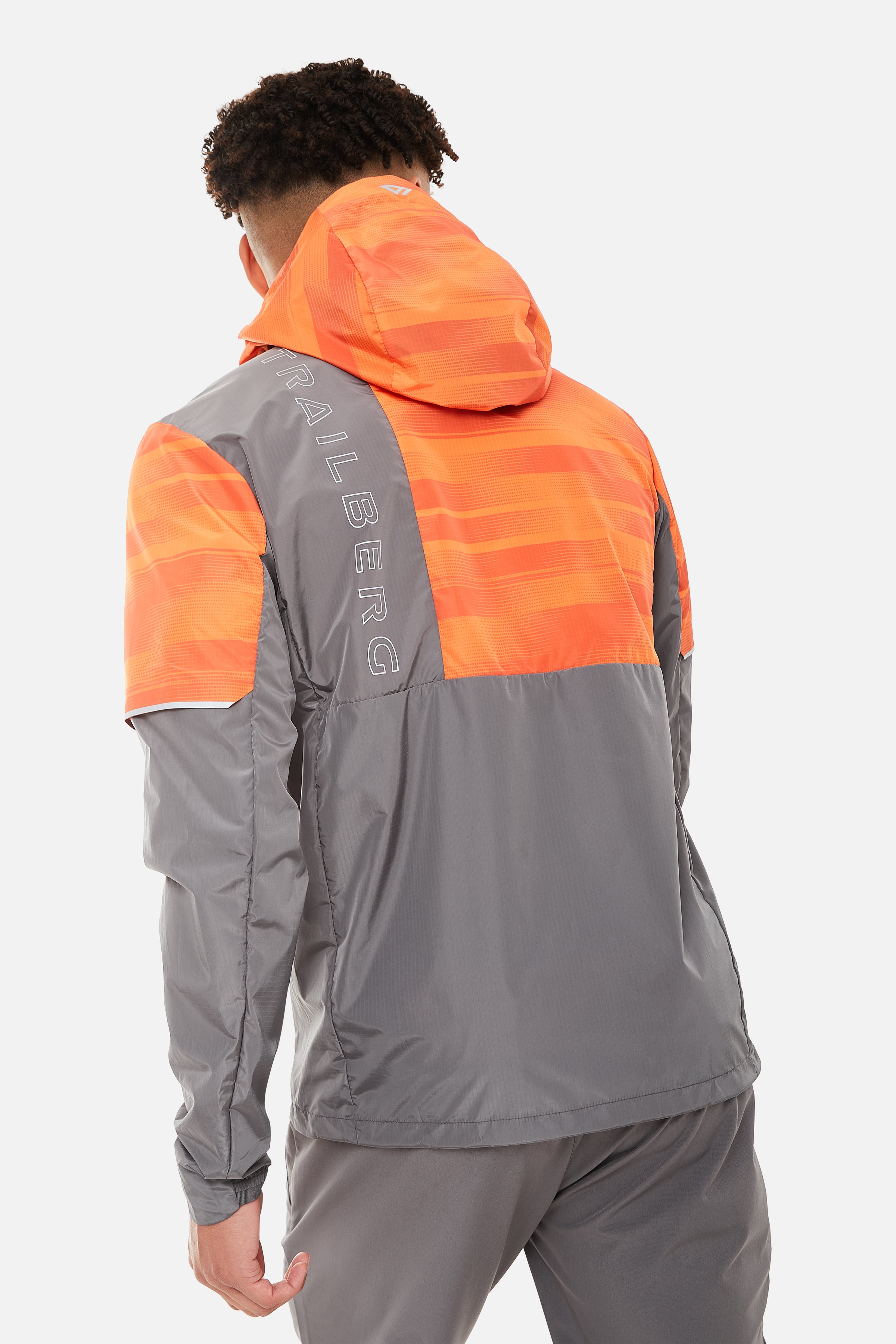 Dimension Windbreaker - Orange/Grey