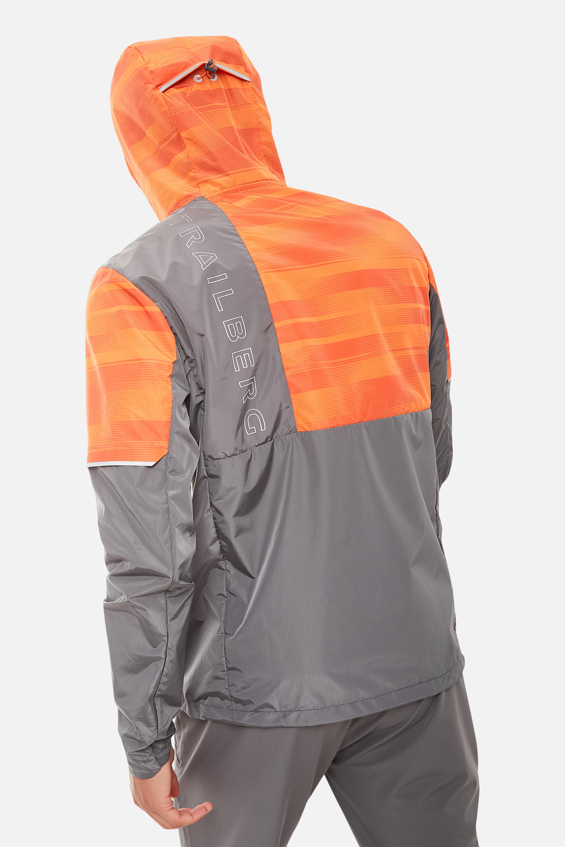 Dimension Windbreaker - Orange/Grey
